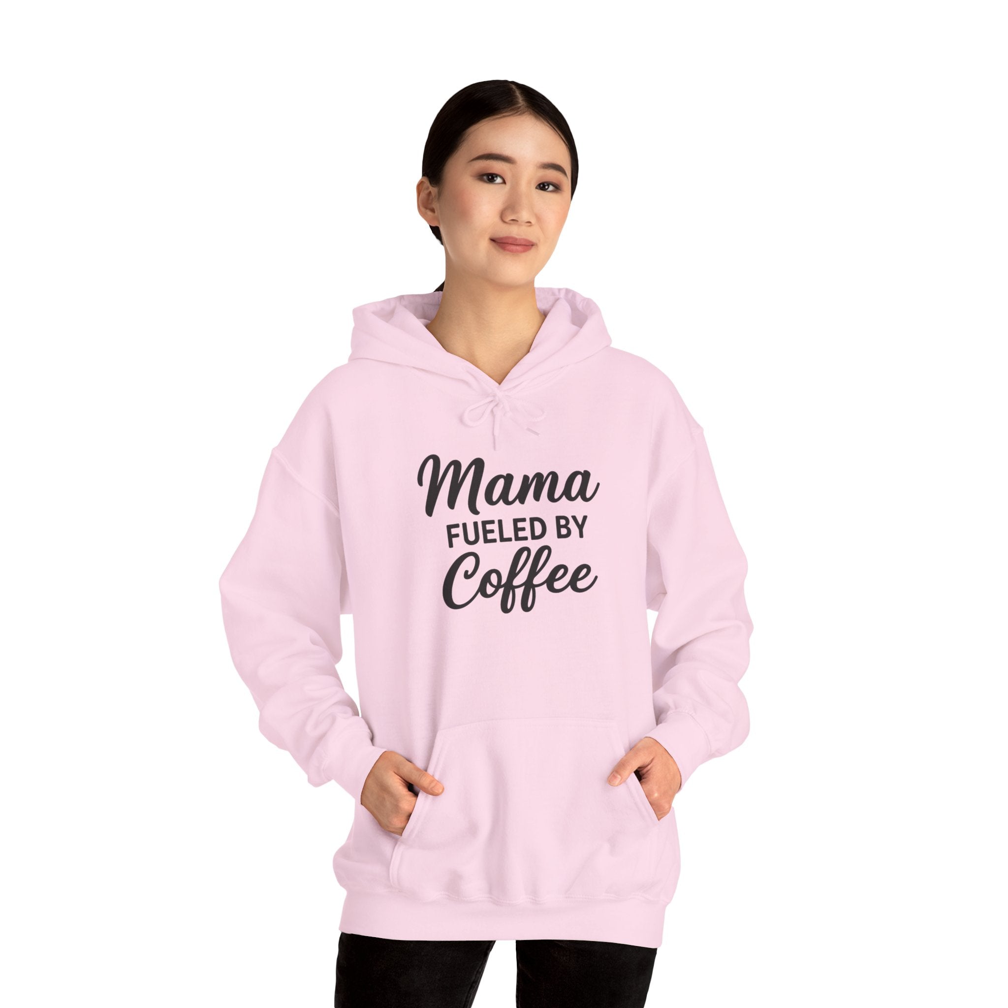 Mama Mode Mama Fueled By Coffee Hoodie — Mothers Coffee Lover Pullover