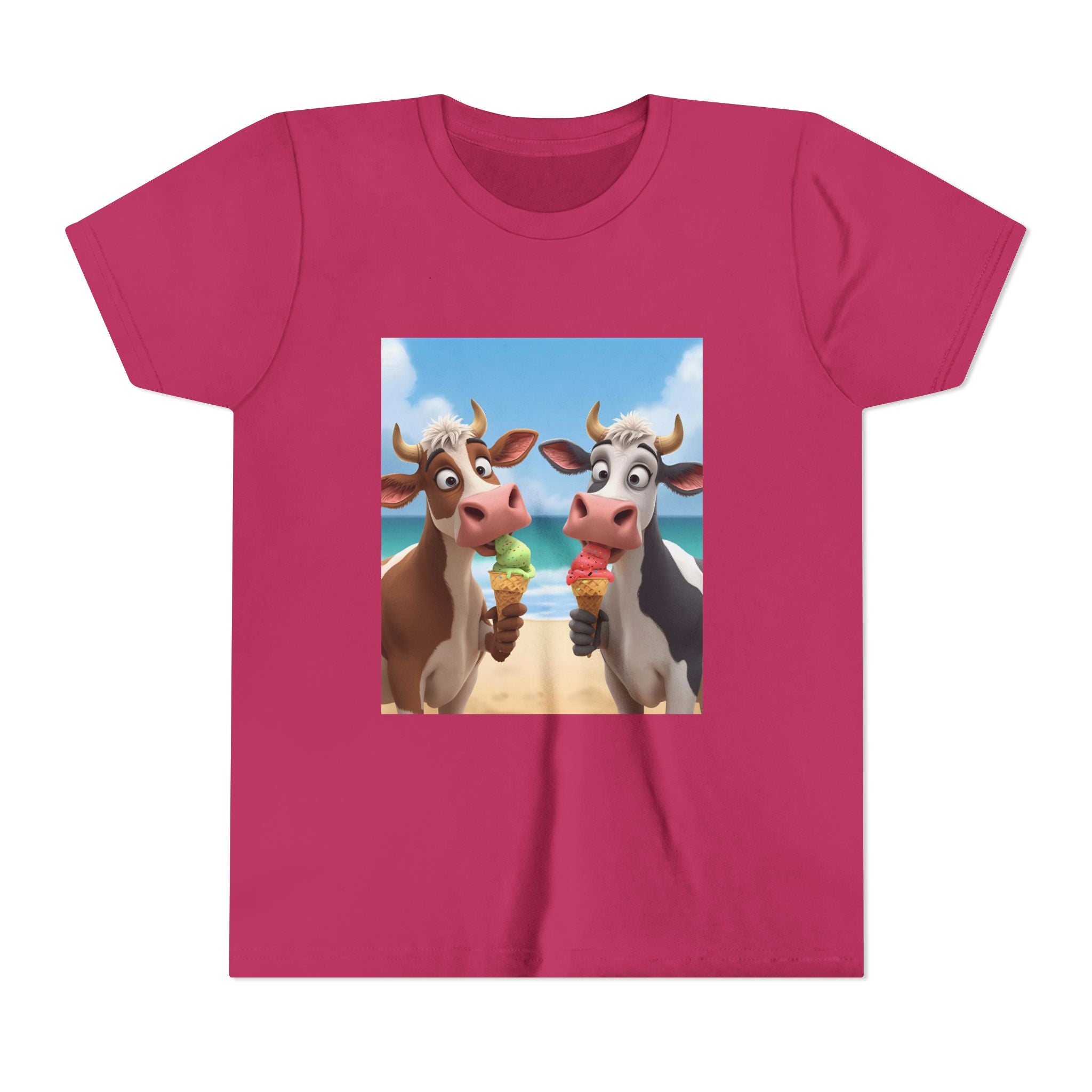 Beachy Cow Youth Short Sleeve Tee