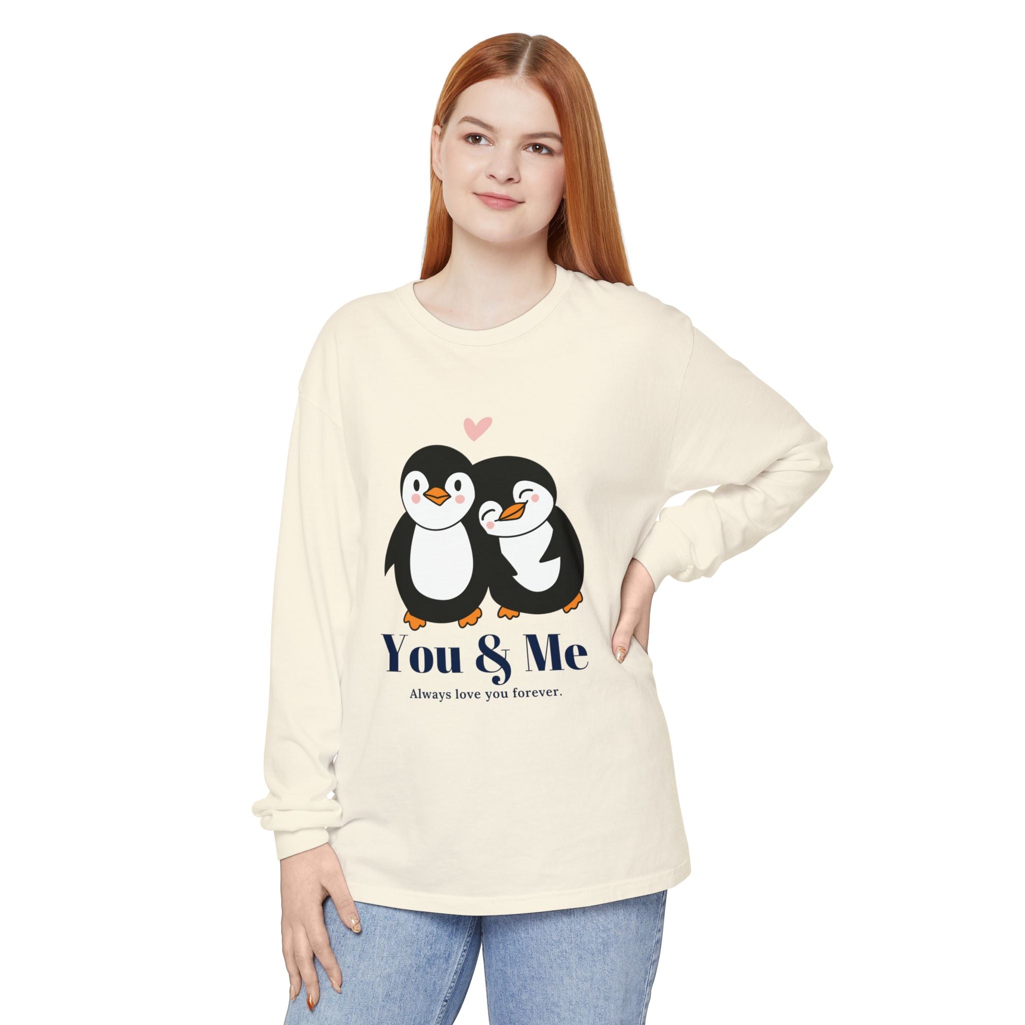 Adorable Penguin Love Long Sleeve T-Shirt | Cute Couples Gift, Valentine's Day Apparel, Matching Tees, Cozy Date Night Wear, [...]