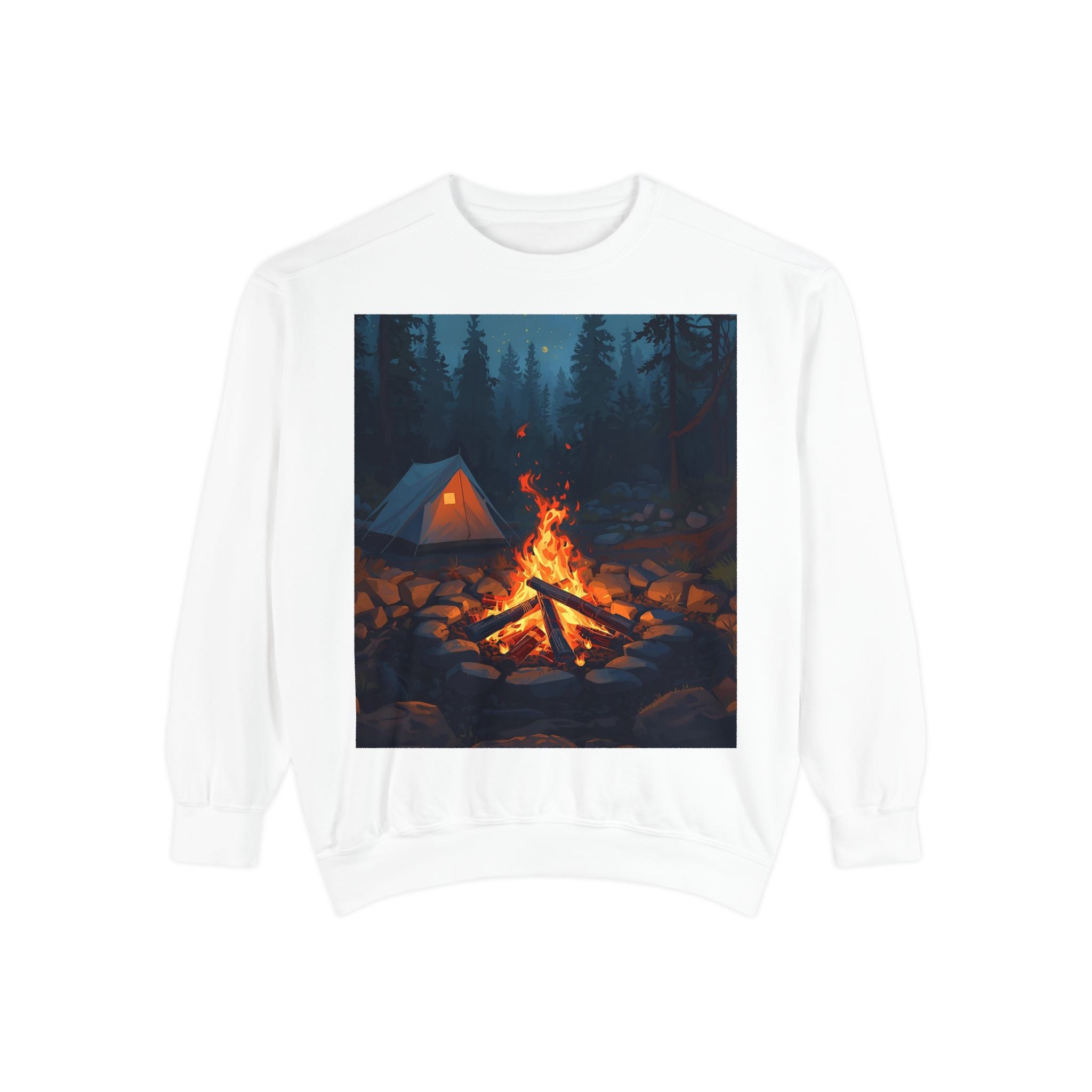 Cozy Campfire Unisex Garment-Dyed Sweatshirt