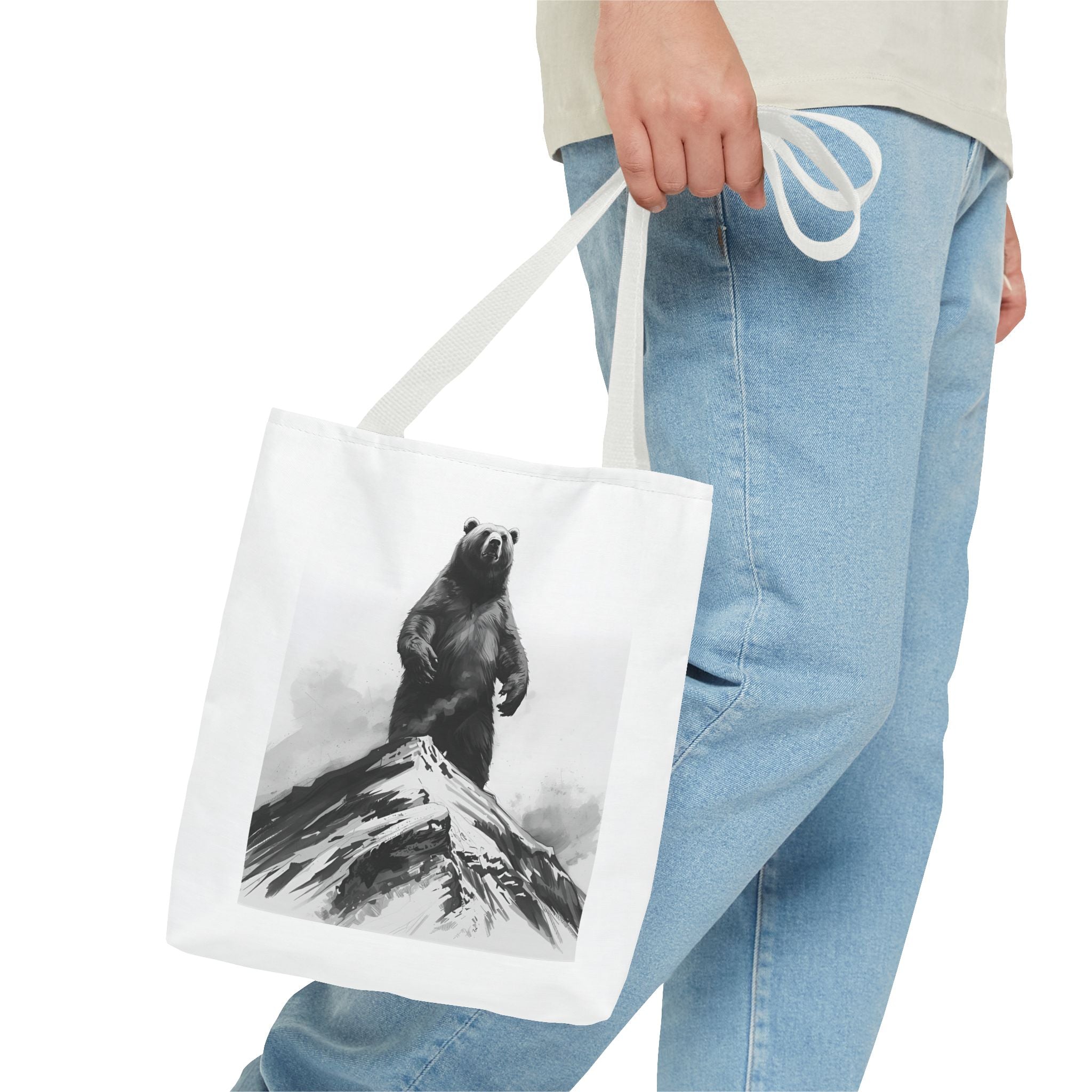 Bear Mountain Snow Tote Bag (AOP)