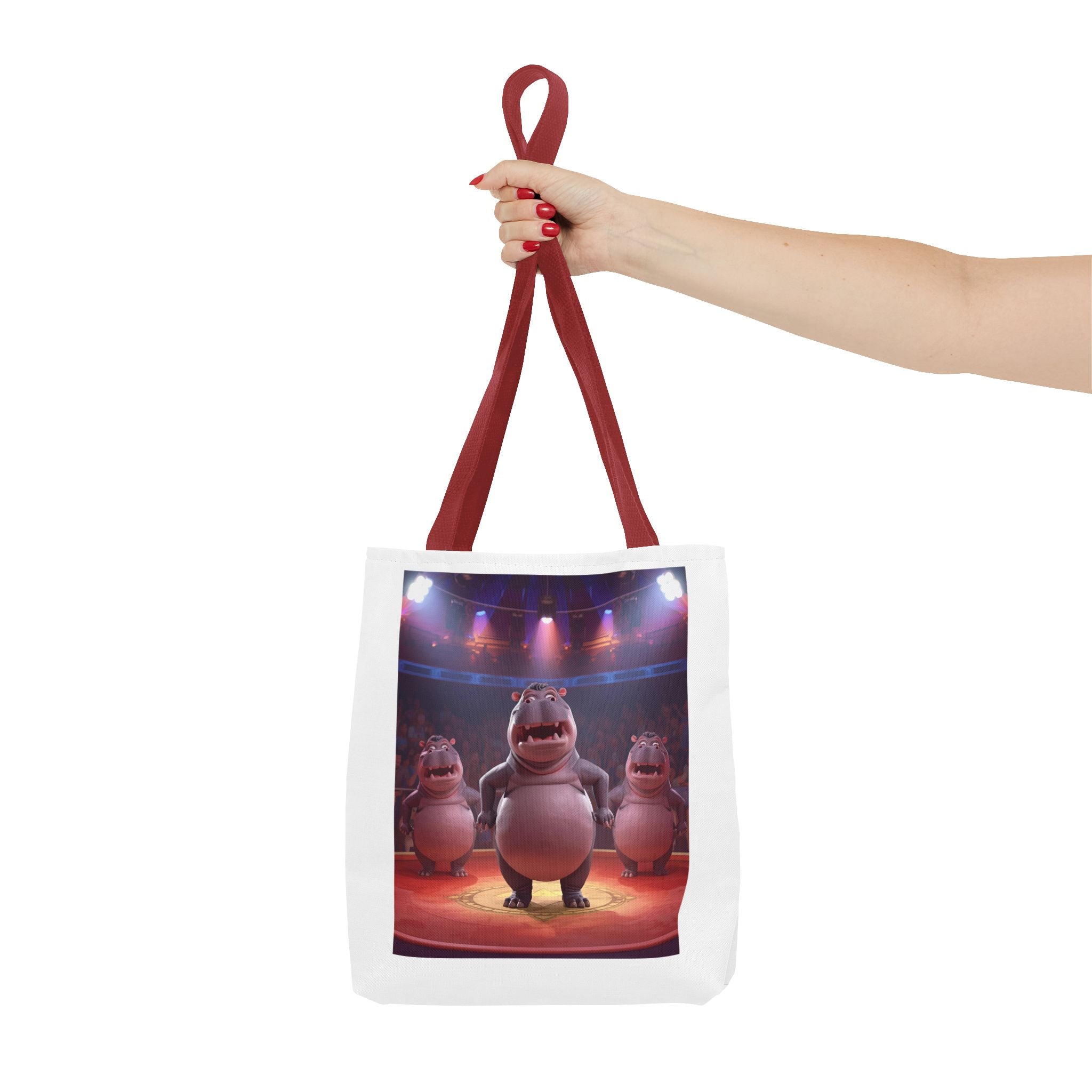 Hippo Funny Tote Bag (AOP)