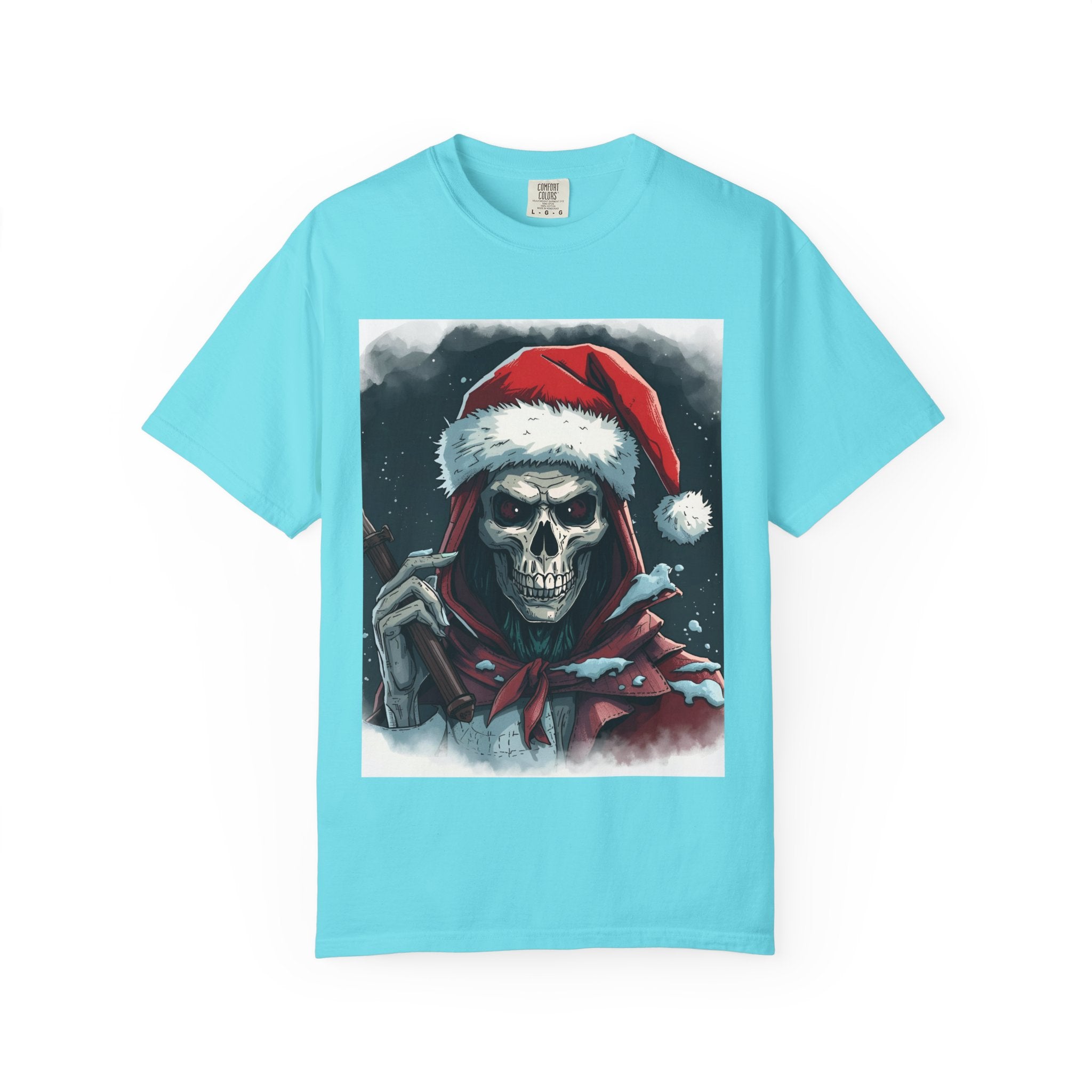 Christmas Skeleton T-Shirt, Unisex Holiday Tee, Funny Graphic Shirt, Unique Gift, Halloween & Christmas Apparel