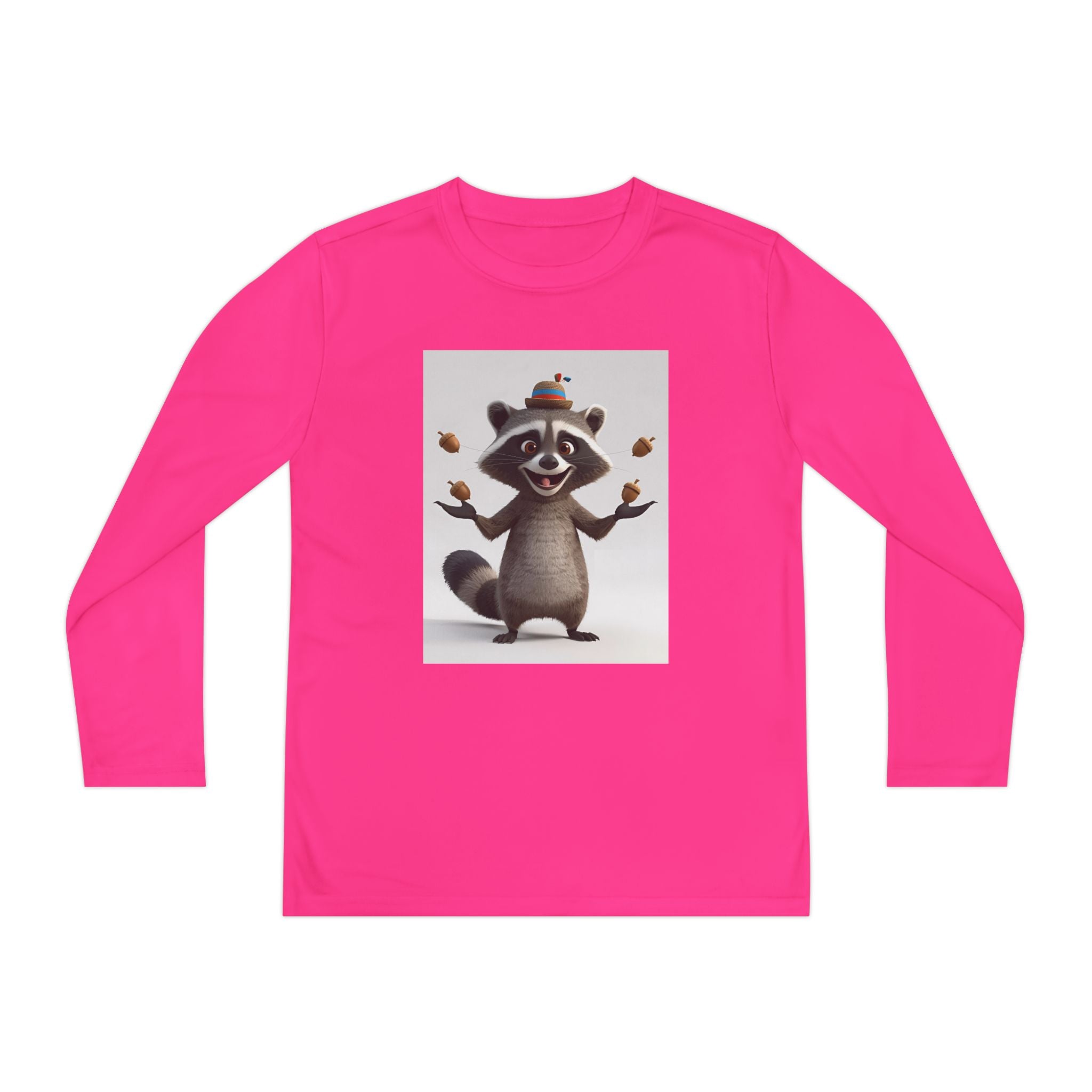 Raccoon Youth Long Sleeve Competitor Tee