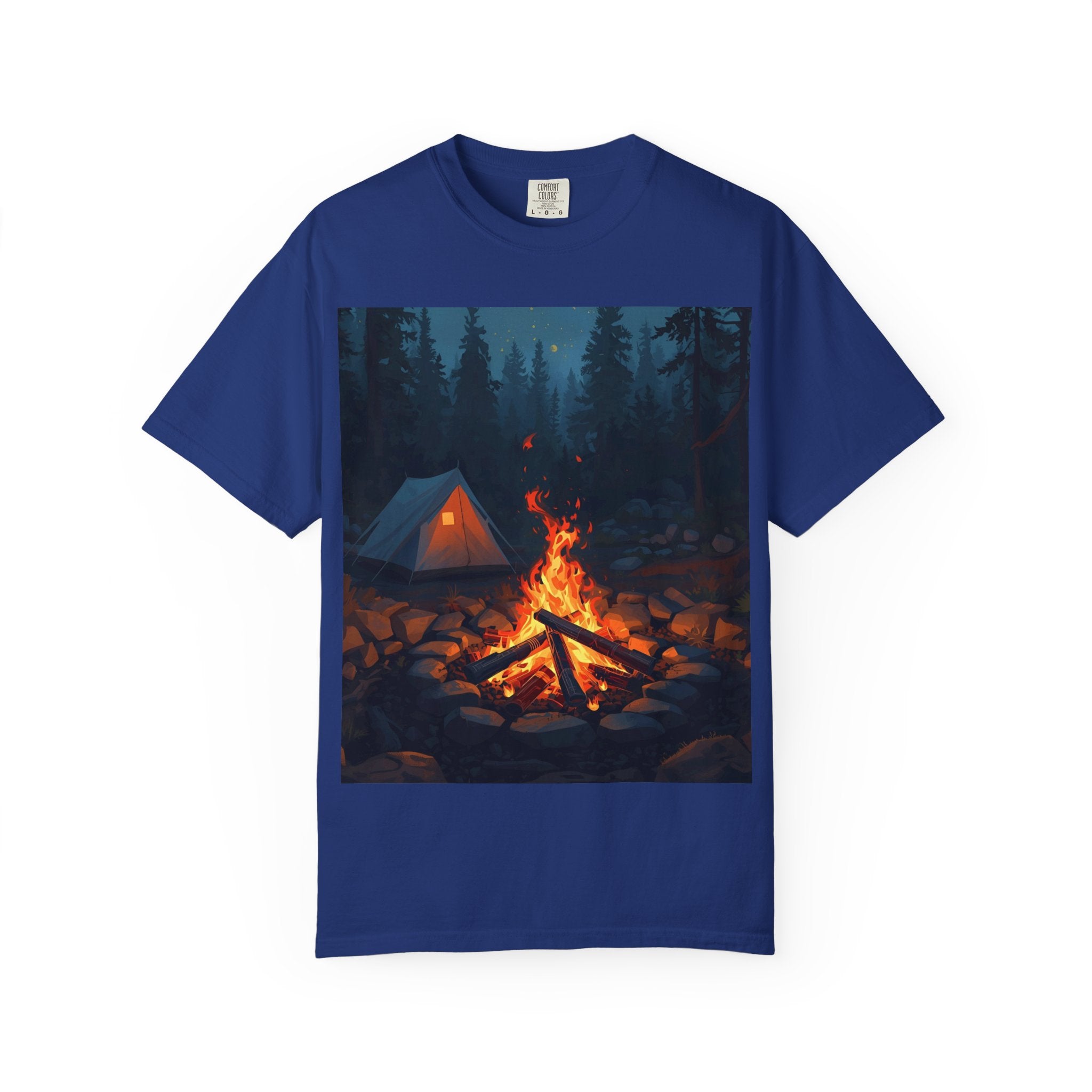 Campfire Adventure T-Shirt - Unisex Outdoors Shirt, Camping Apparel, Nature Lover Gift, Travel Tee, Boho Style Wear