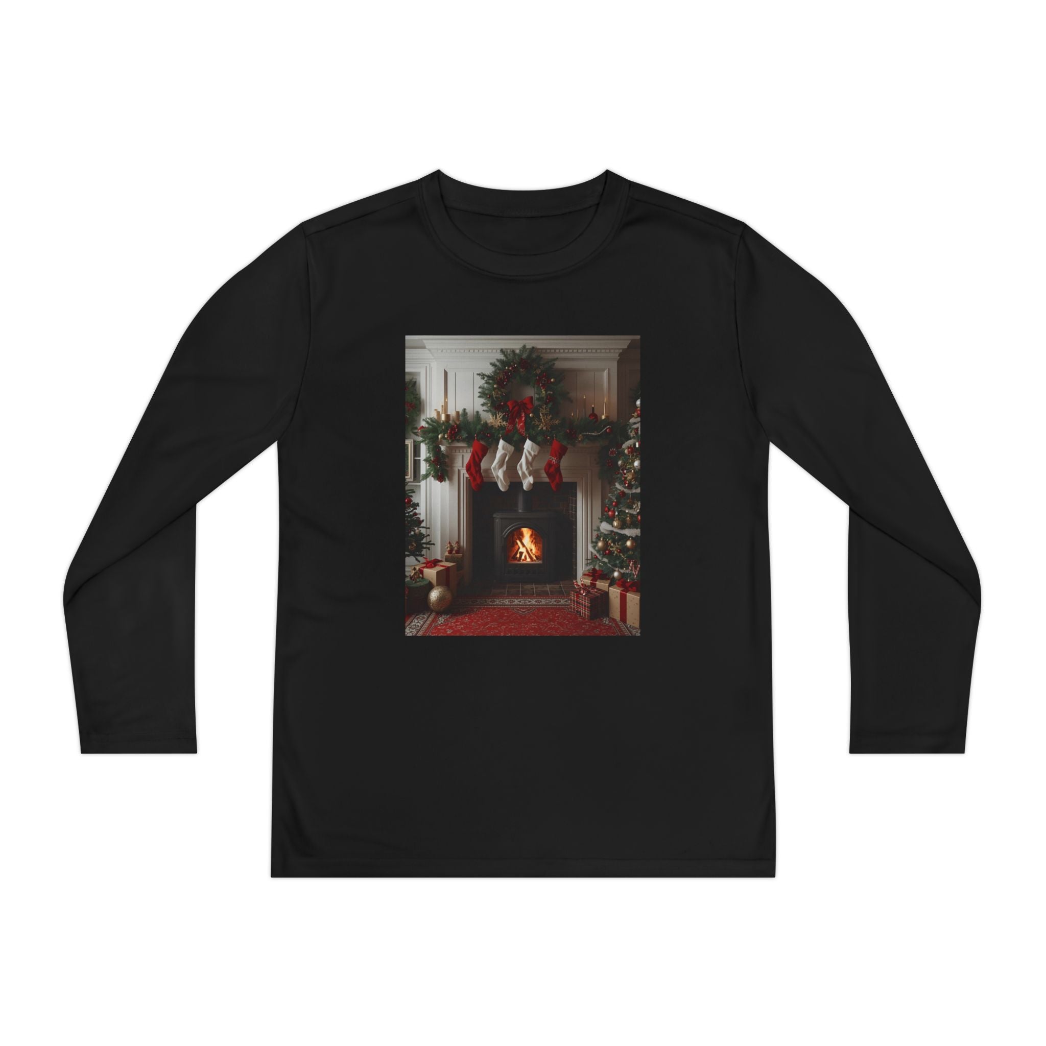 Cozy Christmas Youth Long Sleeve Competitor Tee