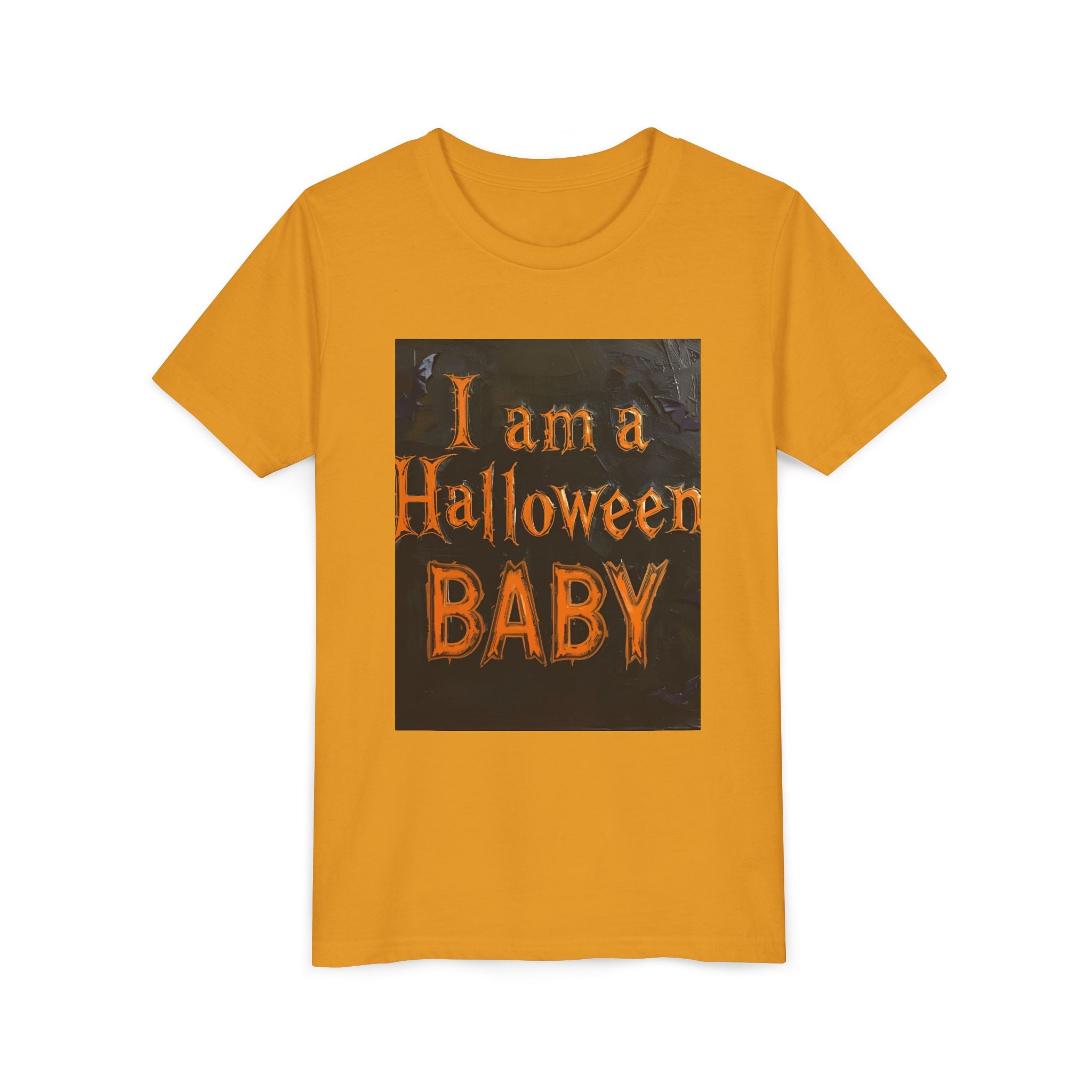 I Am A Halloween Baby Youth Short Sleeve Tee