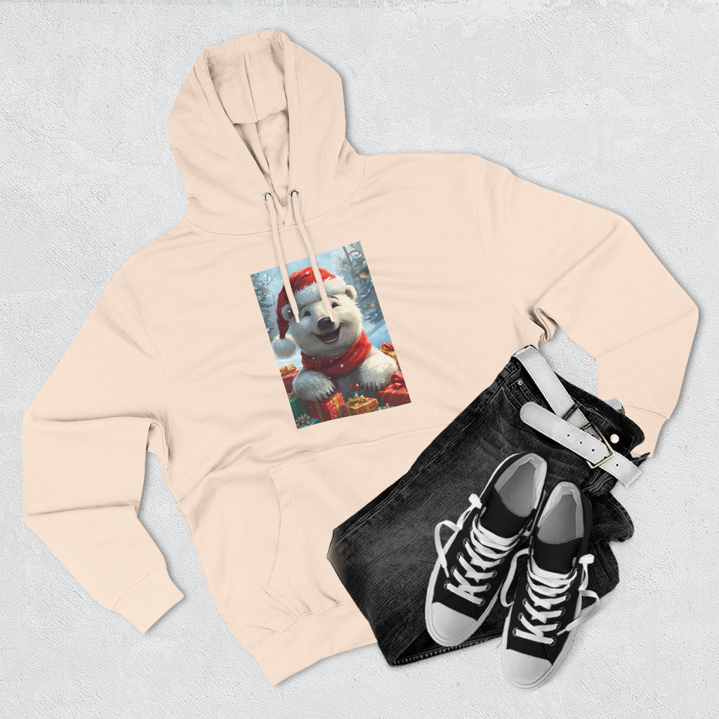 Cozy Winter Hoodie, Festive Fleece Sweatshirt with Cute Holiday Design, Perfect for Christmas Gifts, Casual Winter Wear, Dog Lover Apparel