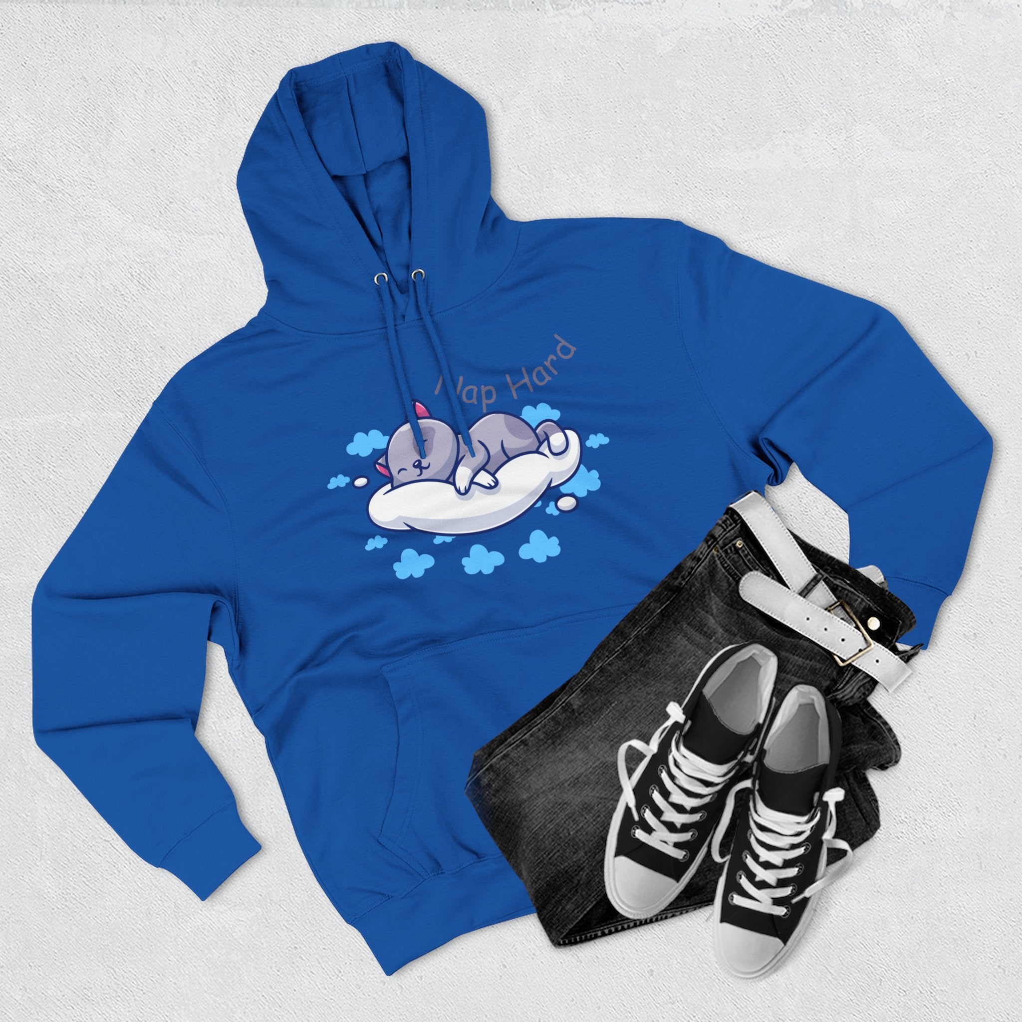 Cozy Cat Nap Hoodie - Perfect for Pet Lovers, Chill Days, Cozy Nights, Birthday Gift, Cat Pajama