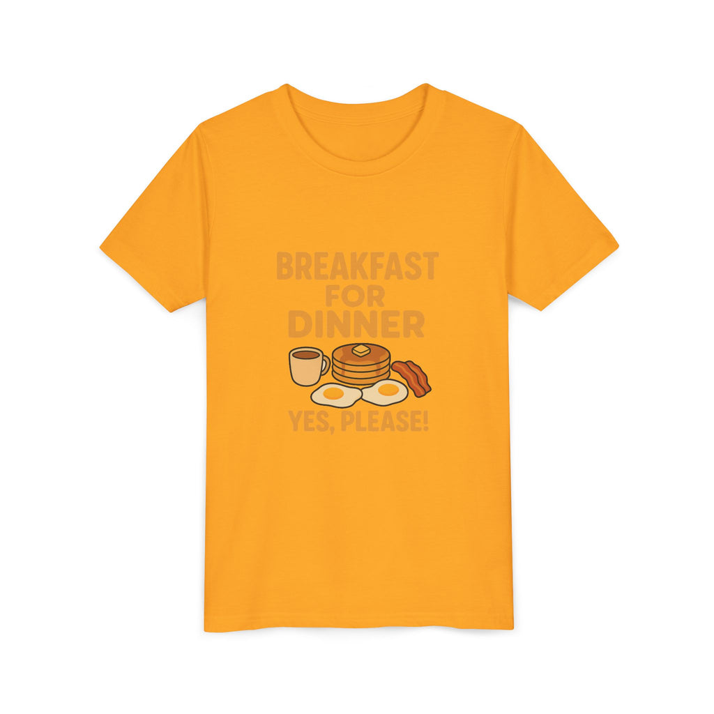 Breakfast For Dinner Youth Short Sleeve Tee