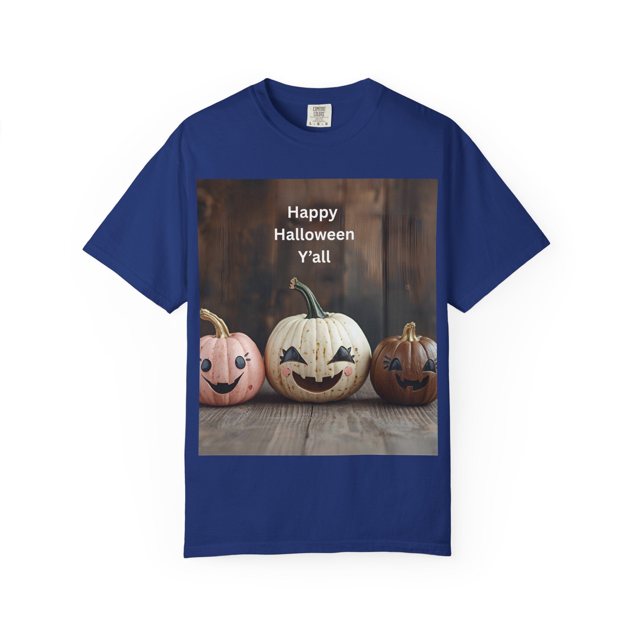 Happy Halloween Unisex T-Shirt, Casual Fall Tee, Halloween Gift, Pumpkin Shirt, Autumn Apparel, Holiday Style