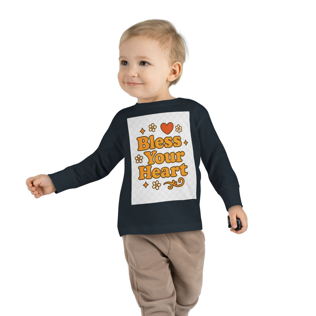 Toddler Long Sleeve Tee - "Bless Your Heart" Design