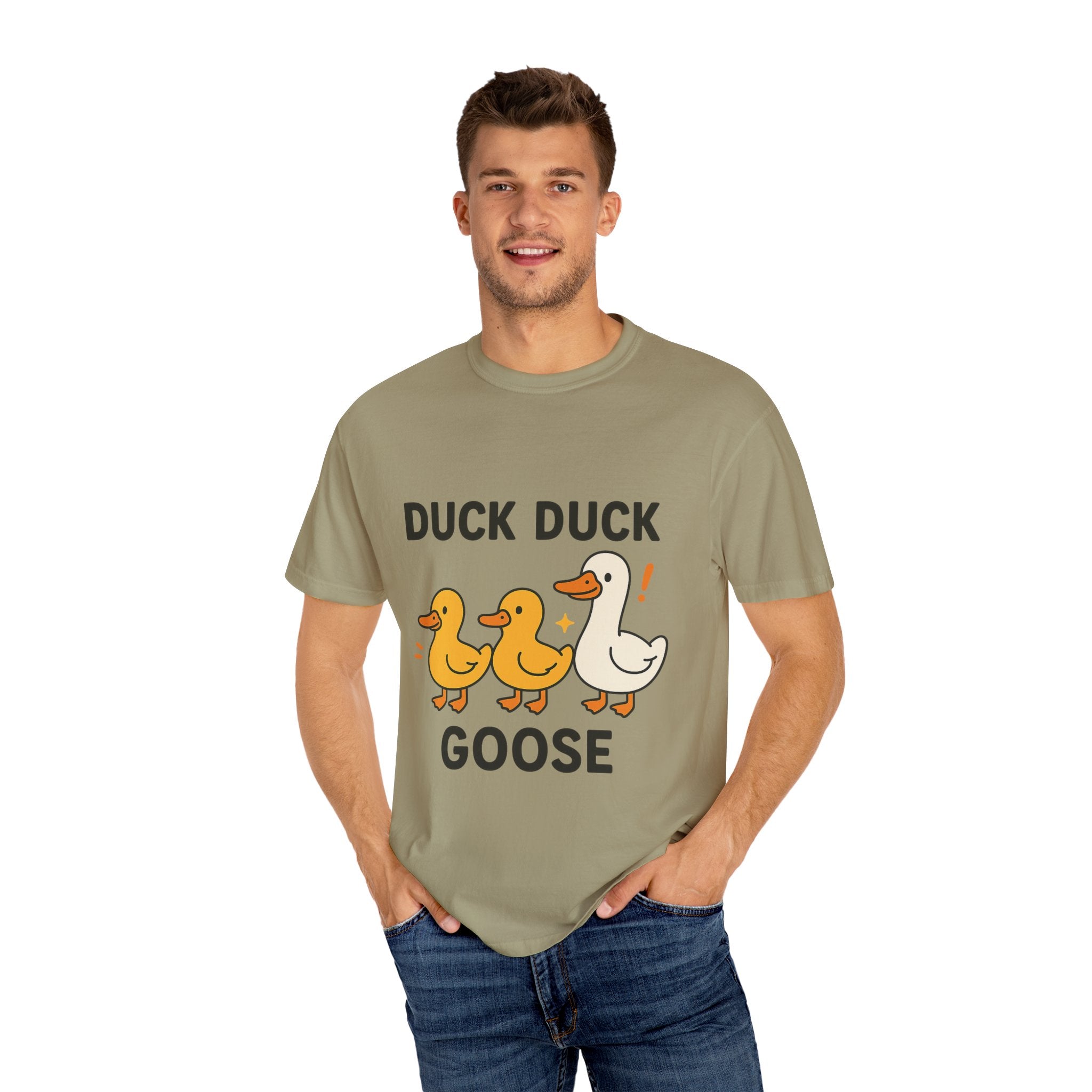Duck Duck Goose Unisex T-Shirt, Funny Animal Shirt, Cute Gift for Kids, Family Game Night Tee, Everyday Casual Wear, Playful Graphic Top