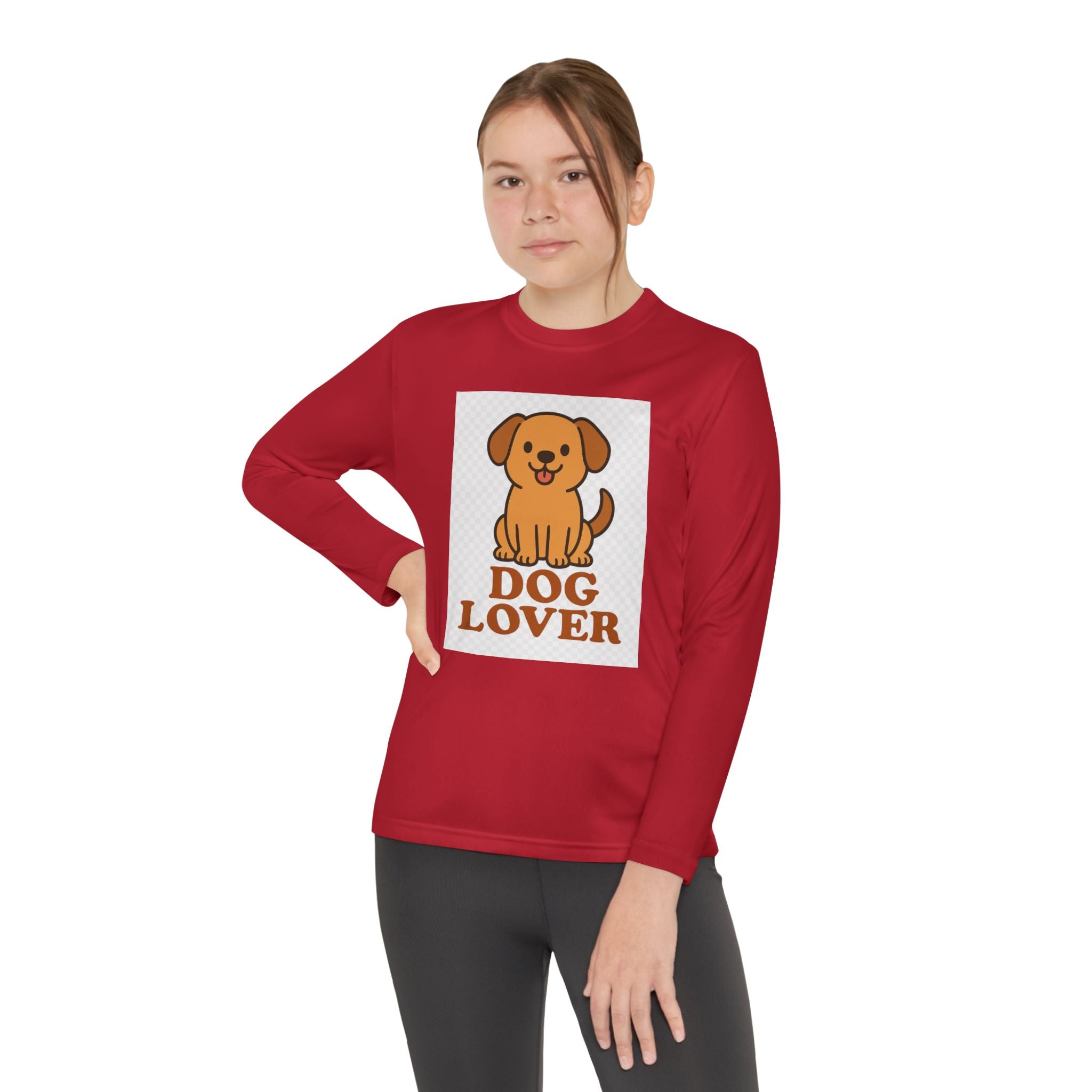 Dog Lover Youth Long Sleeve Competitor Tee