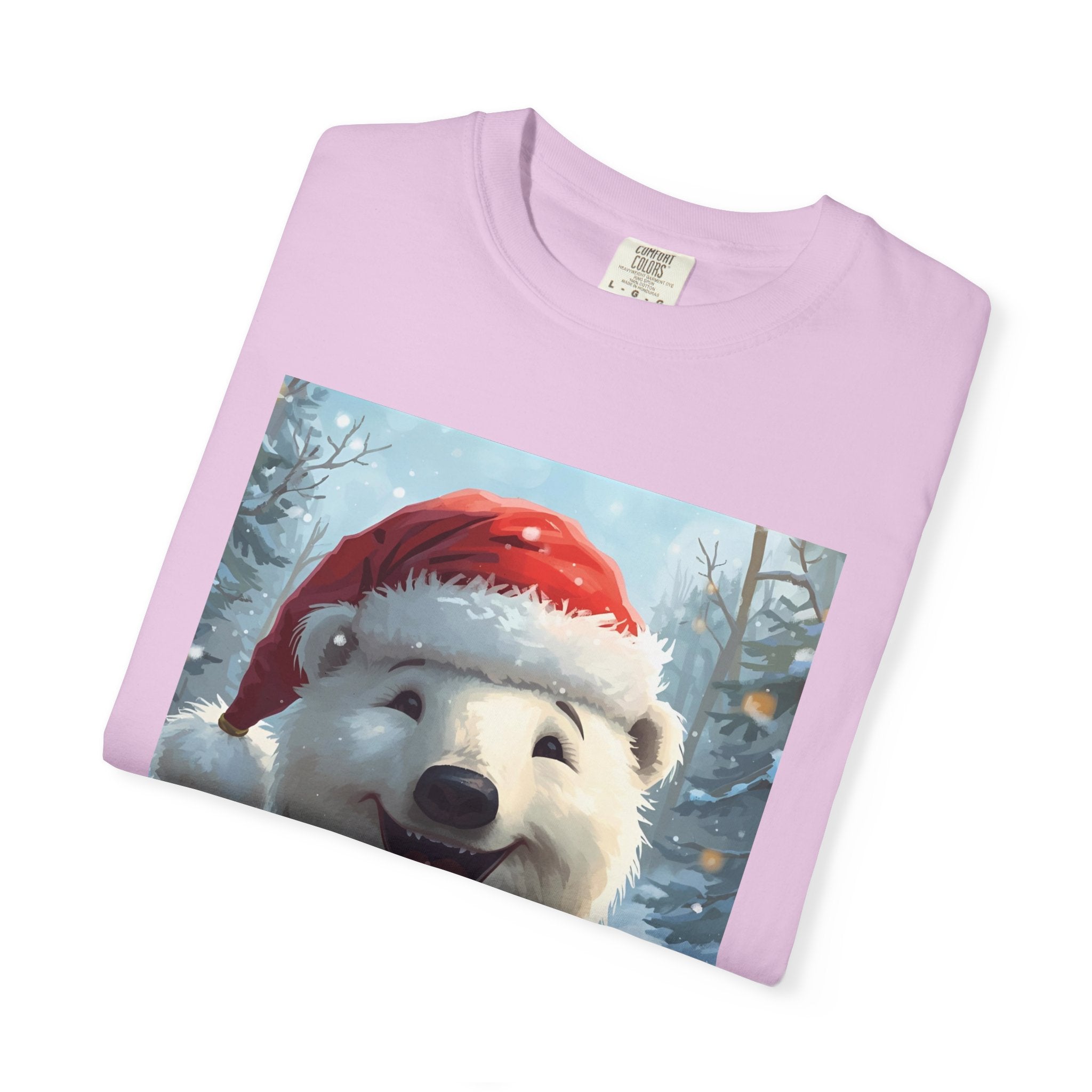 Christmas Polar Bear T-Shirt, Holiday Tee, Winter Apparel, Gift For Animal Lovers, Festive Casual Wear