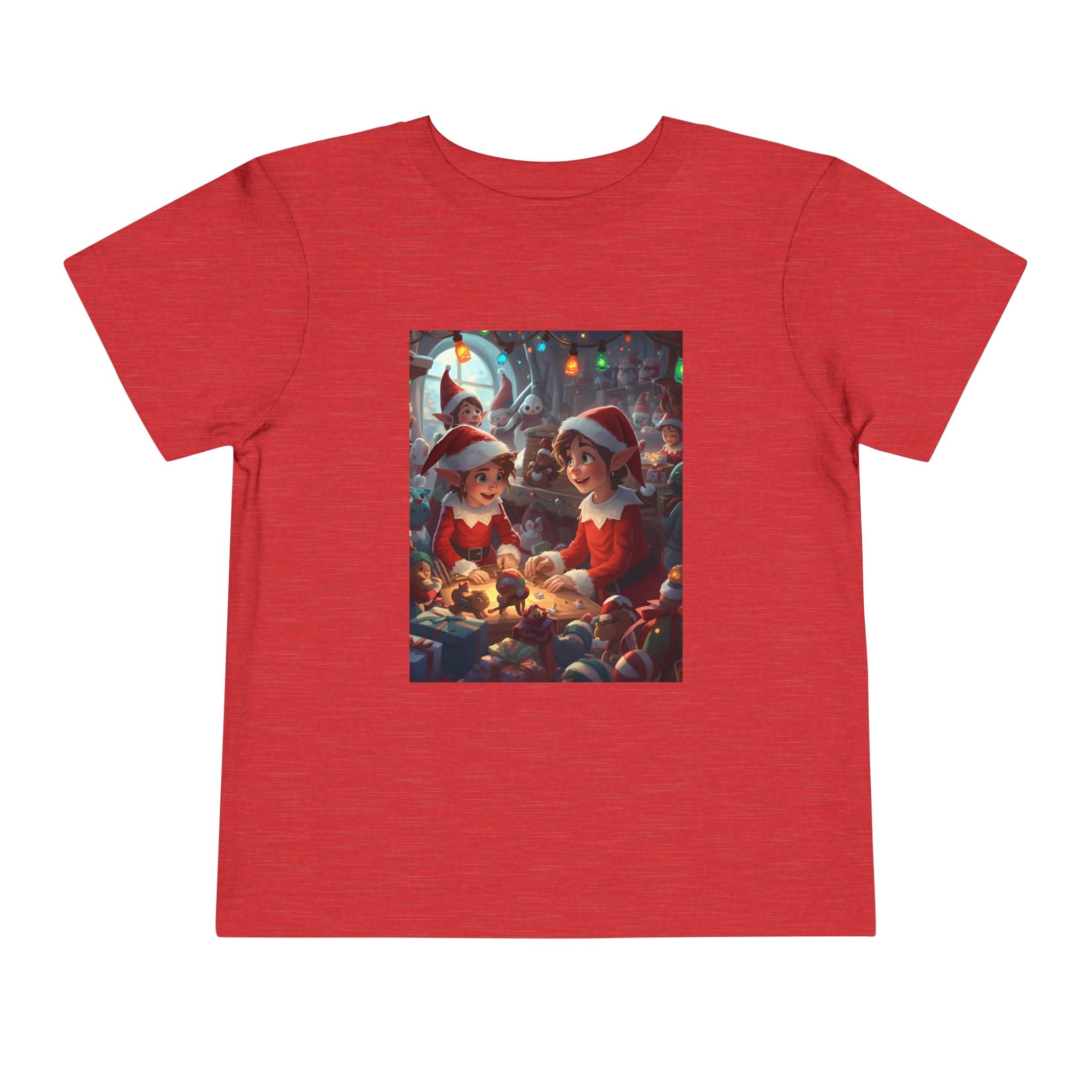 Christmas Toddler Tee, Cute Holiday Shirt, Elf Design, Kids Christmas Outfit, Fun Xmas Gift, Toddler Apparel