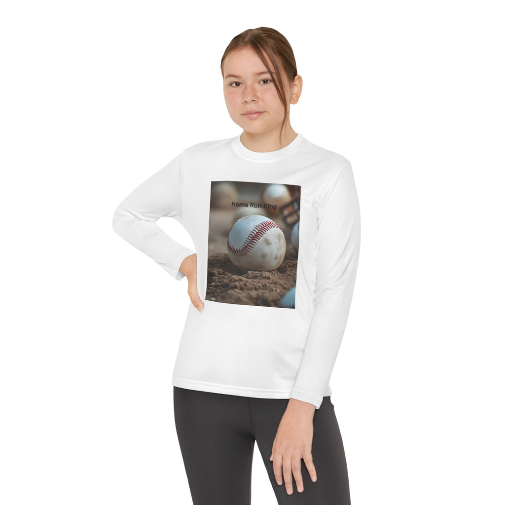 Baseball Youth Long Sleeve Shirt, Kids Sports Tee, Team Fundraiser, Athletic Wear, Birthday Gift, Gifts for Young Players