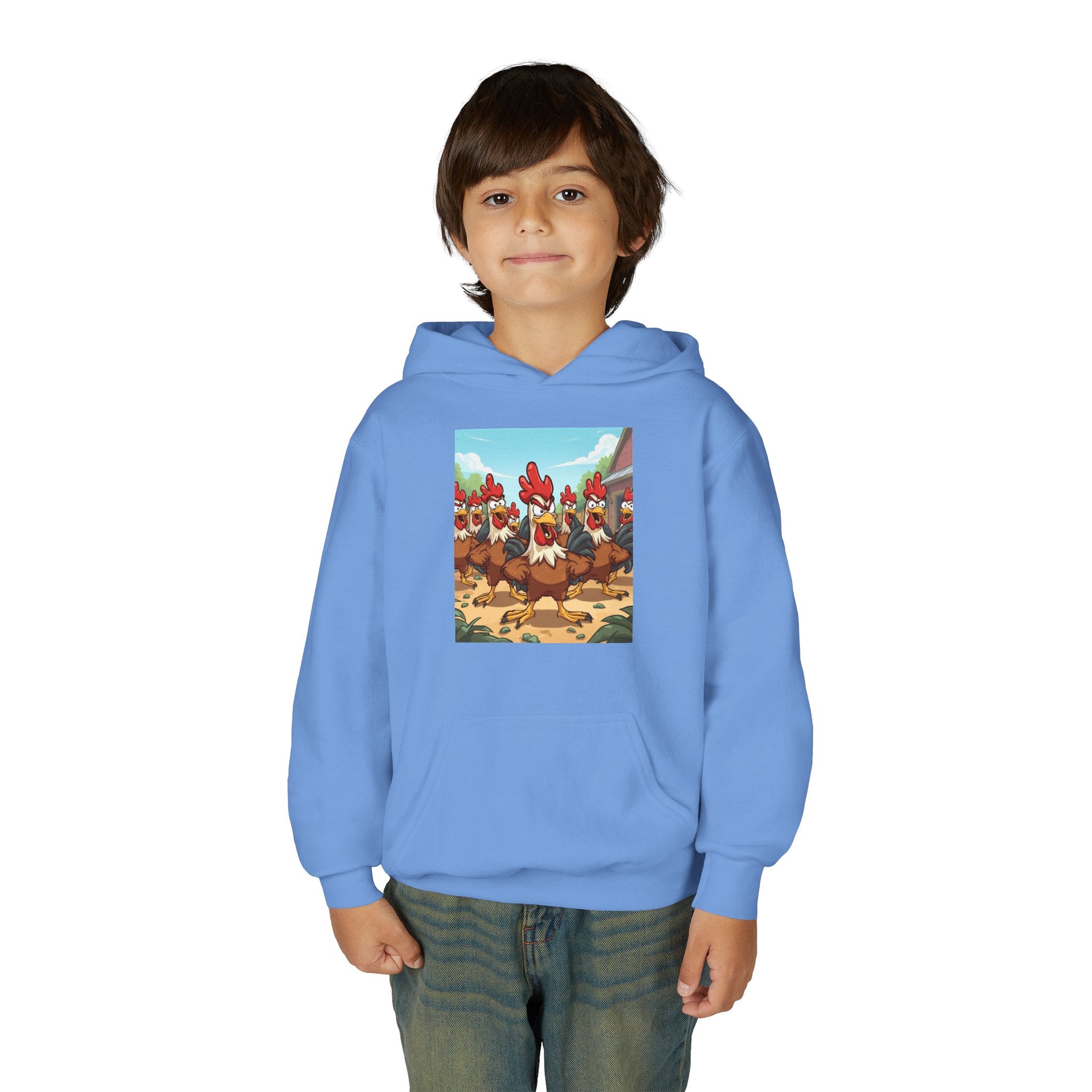 Chicken Funny Youth Heavy Blend Hooded Sweatshirt