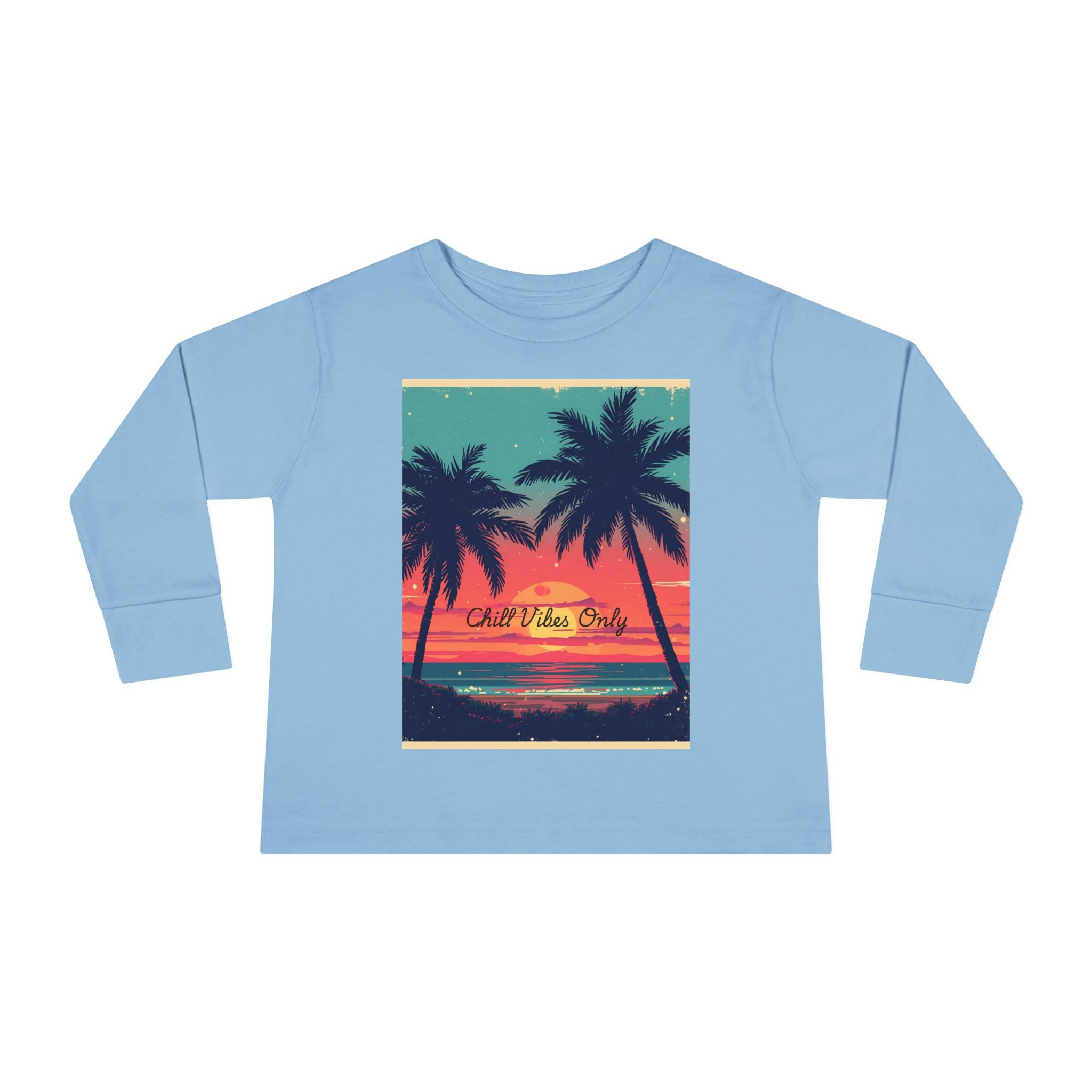 Tropical Sunset Toddler Long Sleeve Tee