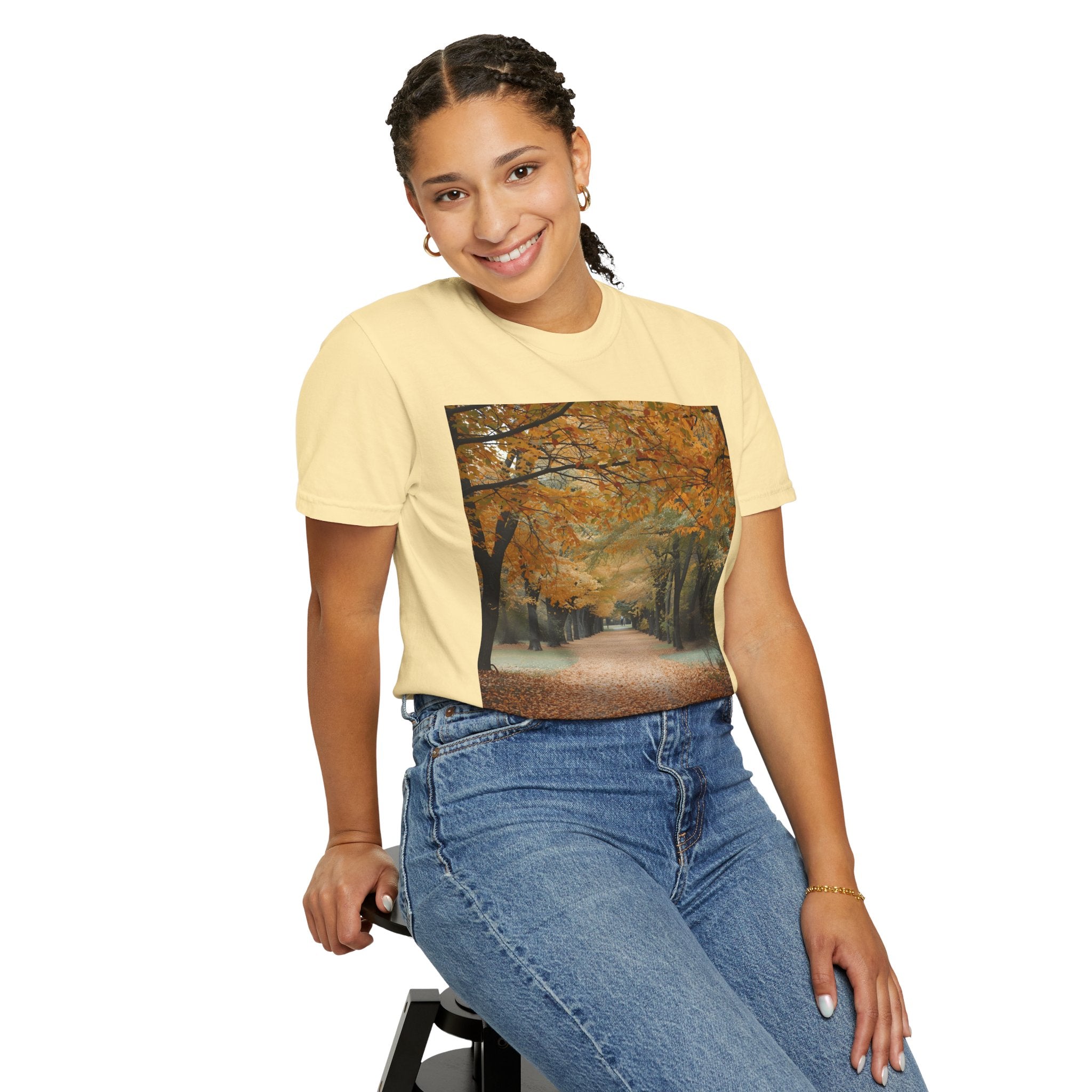 Autumn Pathway T-Shirt | Nature Lover Gift, Fall Fashion, Unisex Tee, Seasonal Wear, Cozy Vibes