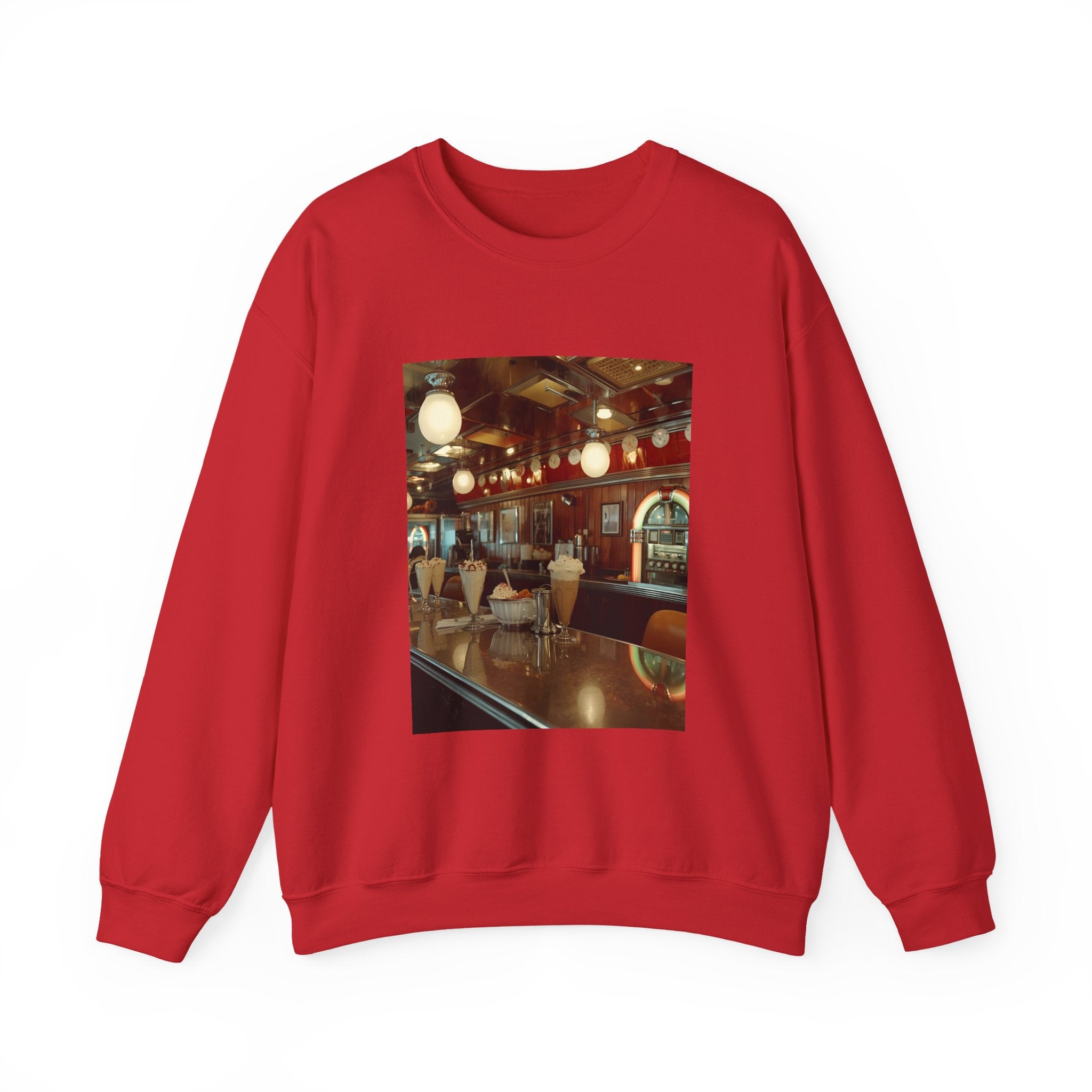 Cozy Café Vibes Sweatshirt, Unisex Crewneck, Coffee Lover Gift, Retro Coffee Shop Aesthetic, Perfect for Fall, Great for Lounging