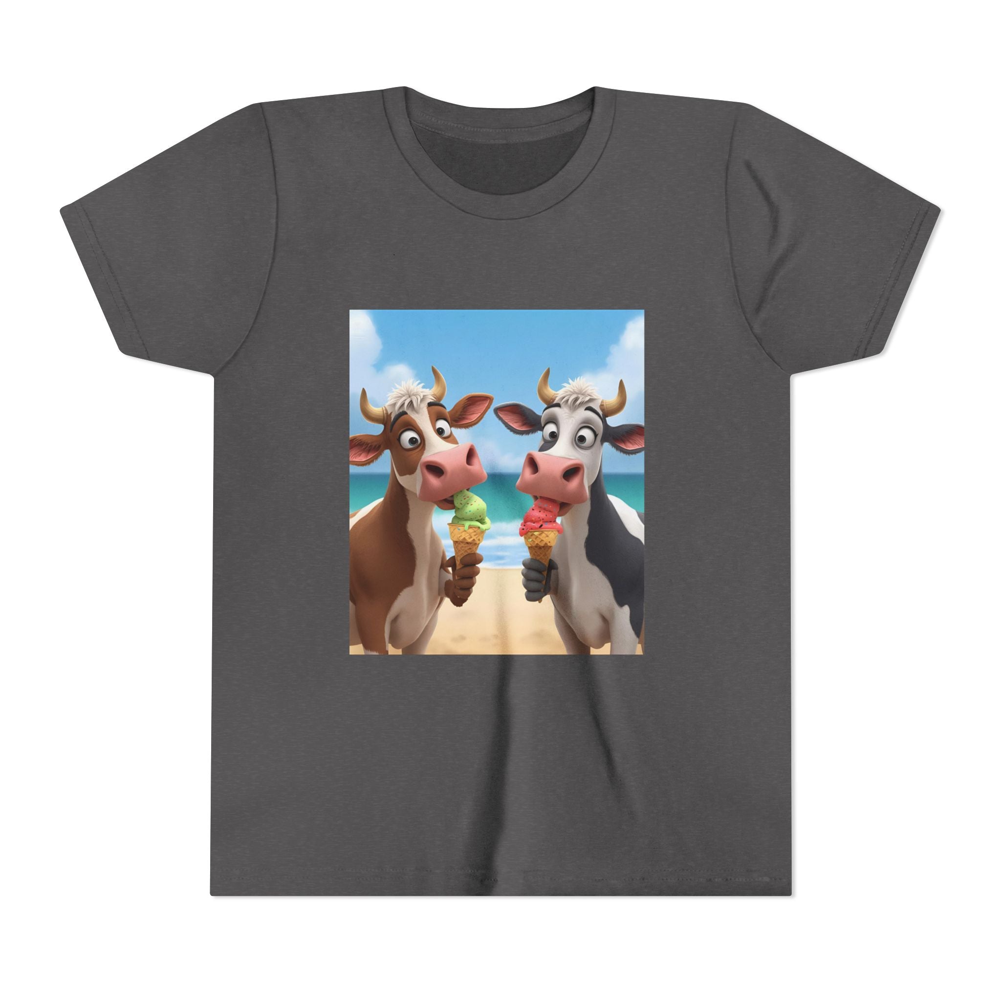 Beachy Cow Youth Short Sleeve Tee