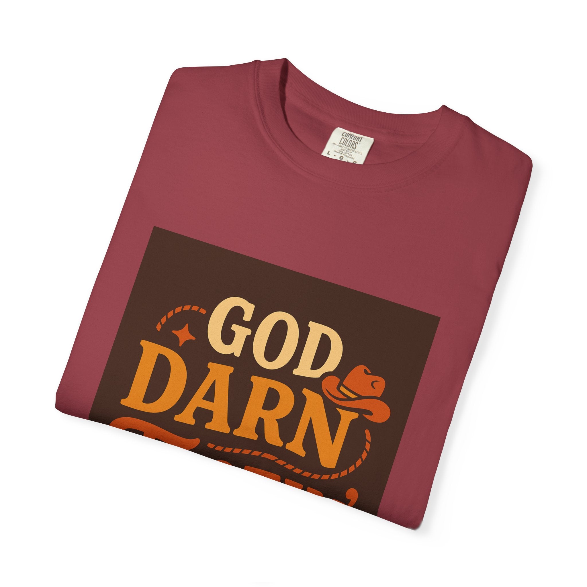 Vintage-Inspired Unisex T-Shirt with 'God Darn Tootin' Graphic - Perfect for Cowpoke Gatherings, Western Themed Events, Gift