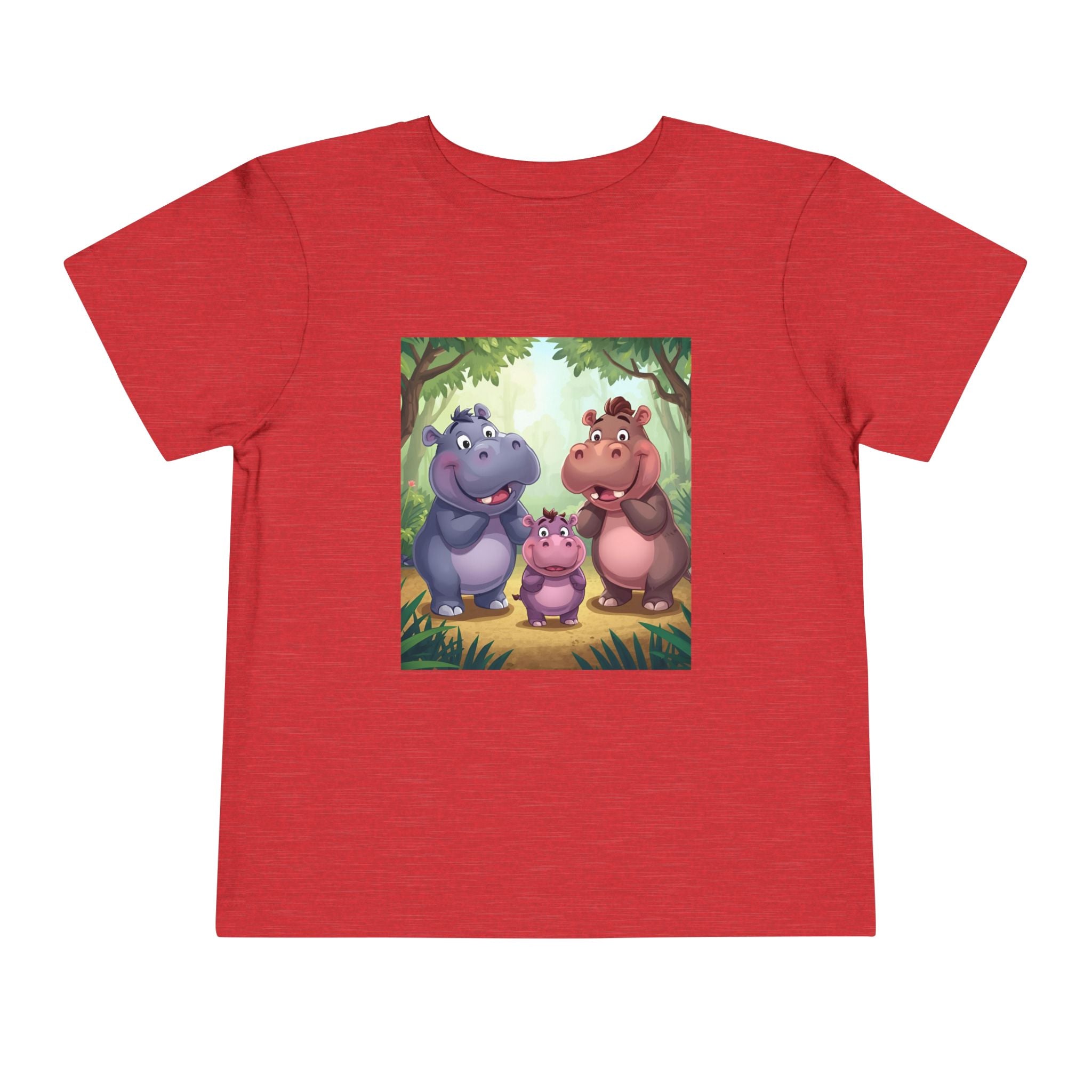Hippo Cute Toddler Short Sleeve Tee