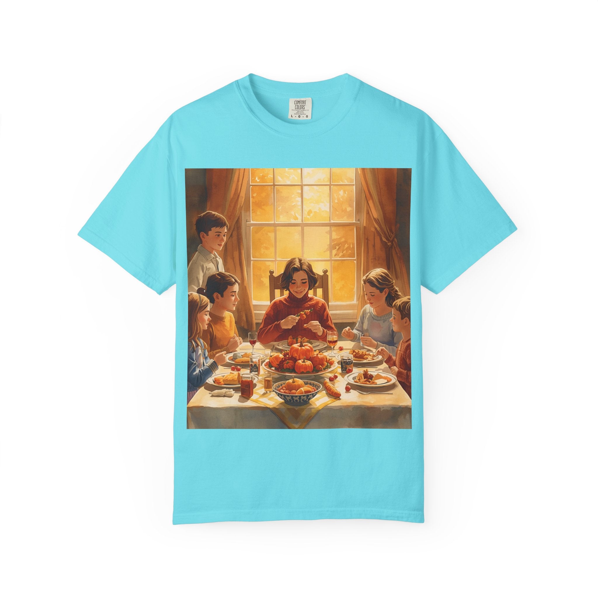 Thankful Family Dinner Unisex T-shirt, Family Gathering Shirt, Festive Apparel, Casual Wear, Fall Celebration Tee