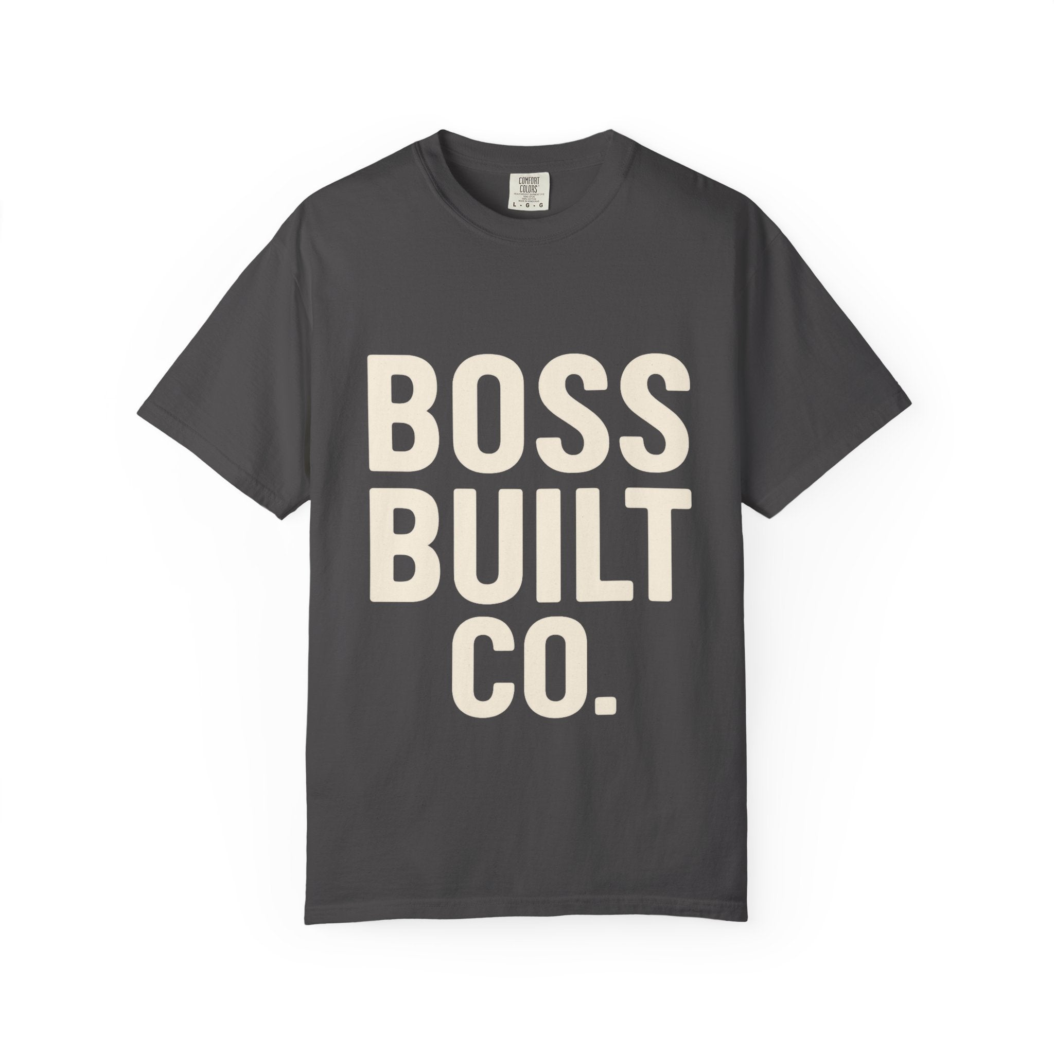 Boss Built Co. Graphic T-Shirt — Bold Logo Tee for Entrepreneurs & Makers