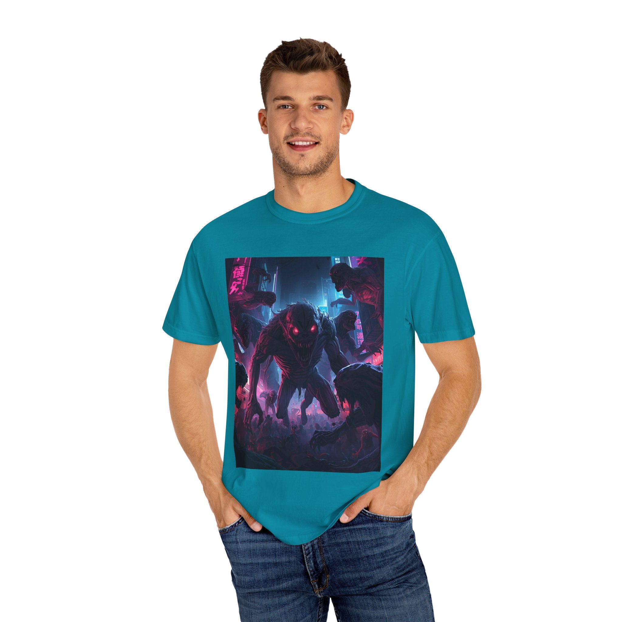 Spooky Creature Unisex Graphic Tee - Halloween Horror T-Shirt, Vintage Style, Spooky Gift, Unisex Halloween Apparel, Unique Costume Alternative