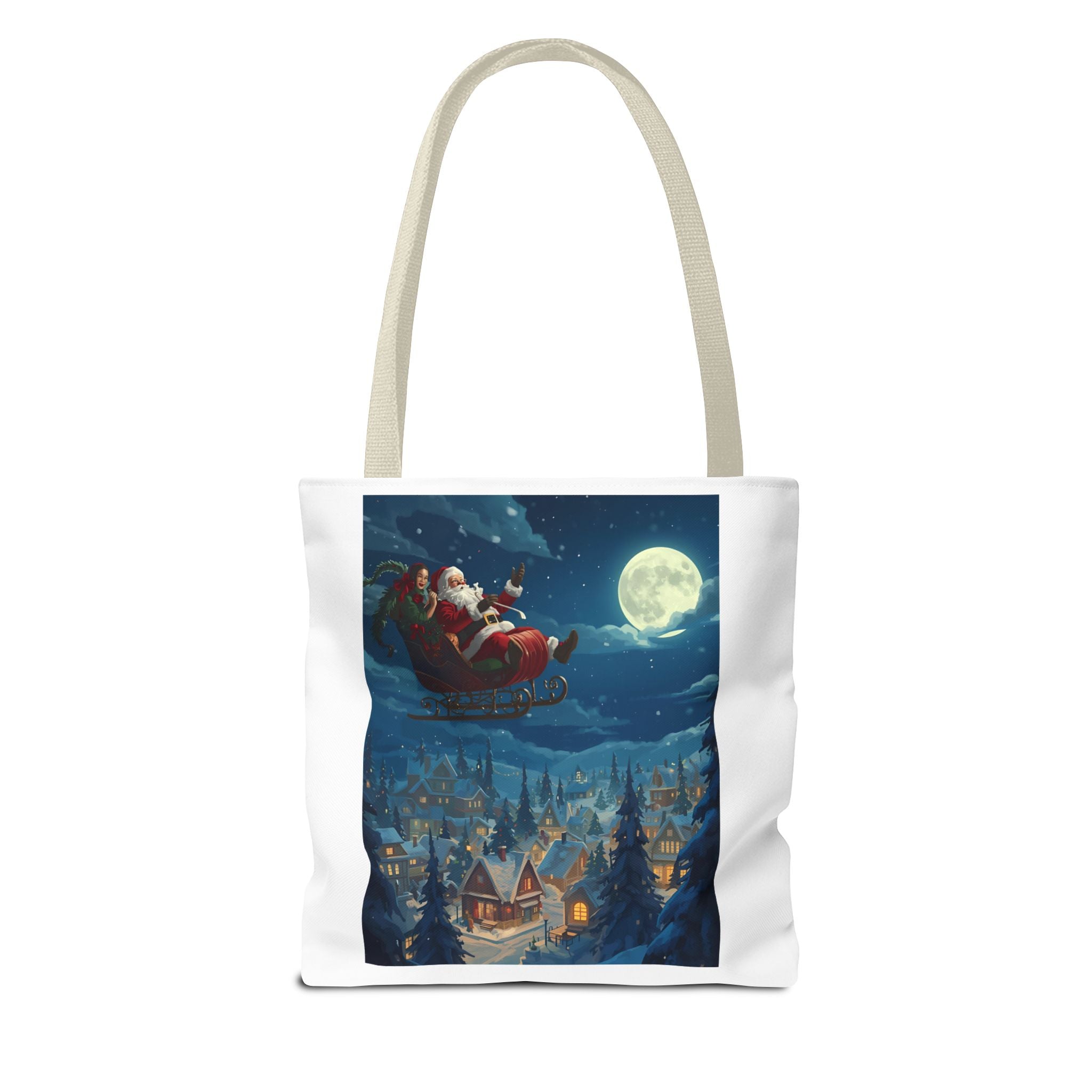 Christmas Santa Sleigh Tote Bag (AOP)
