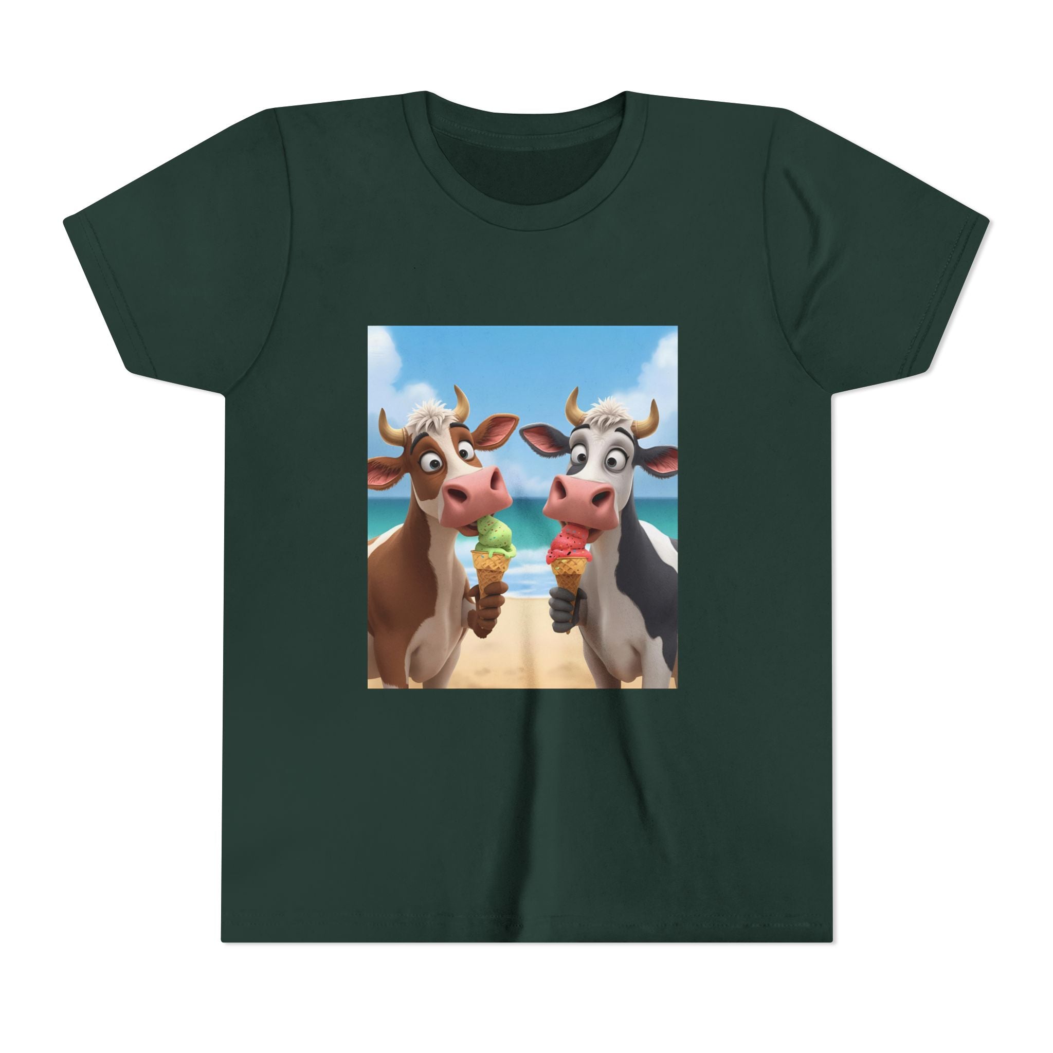 Beachy Cow Youth Short Sleeve Tee