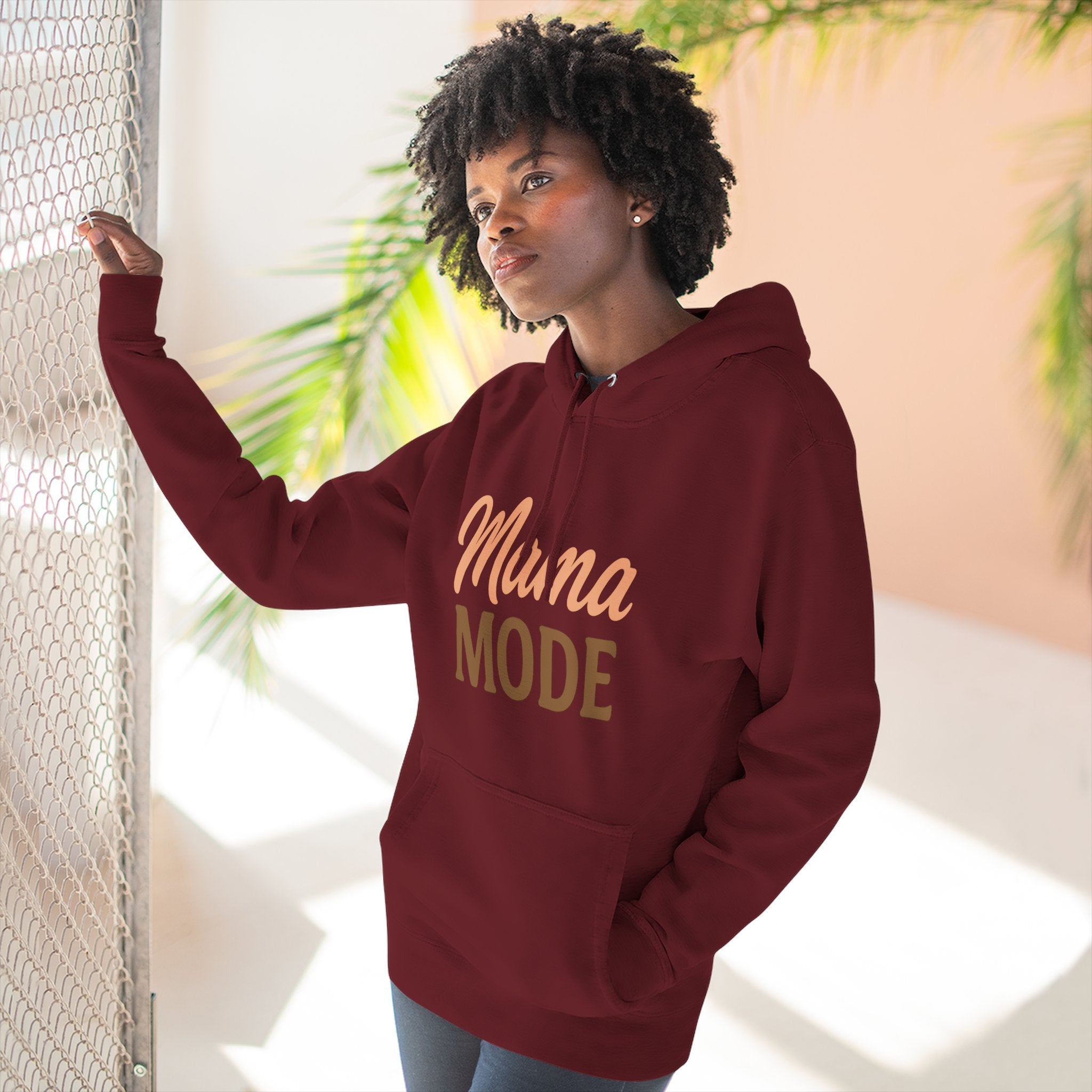 Mama Mode Hoodie — Cozy Casual Fleece Sweatshirt for Moms