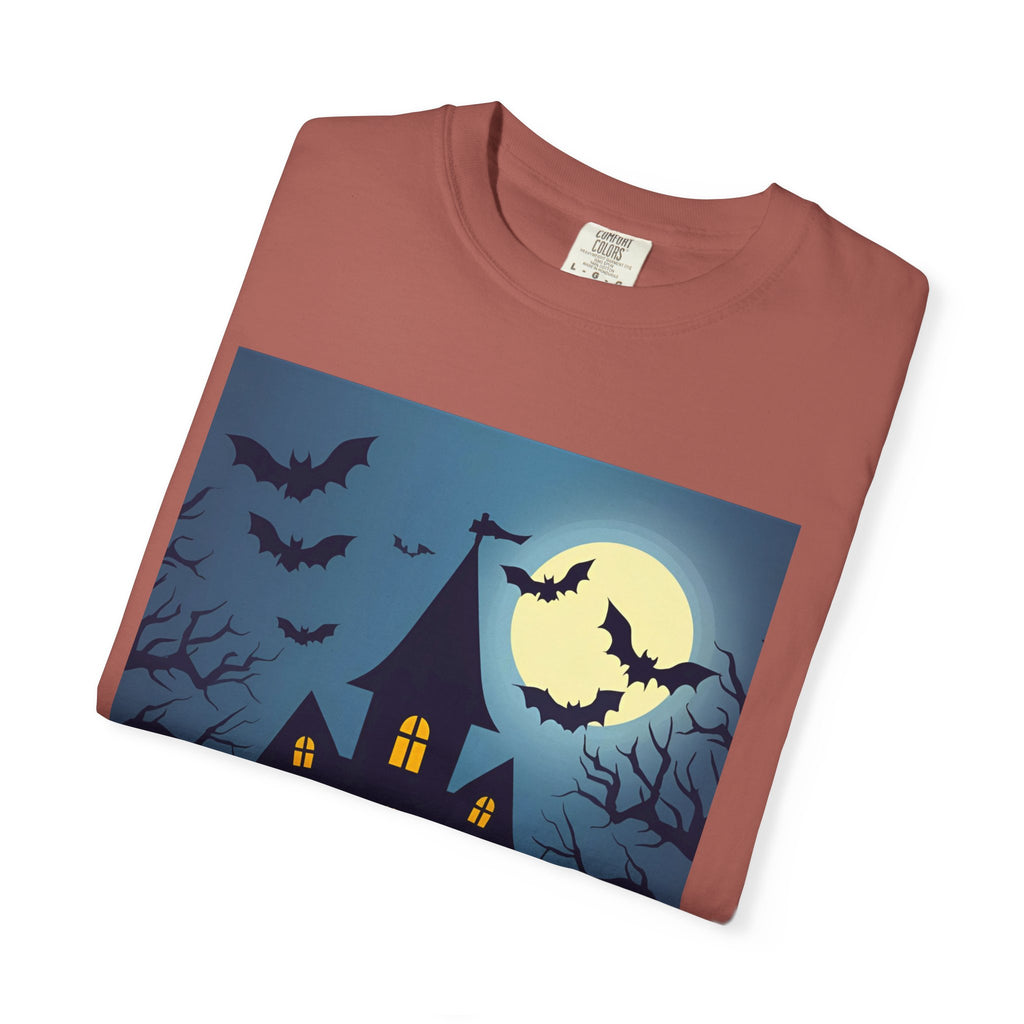 Haunted House Graphic T-Shirt | Halloween Tee, Unisex Shirt, Spooky Top, Fall Apparel, Gift for Halloween Lovers
