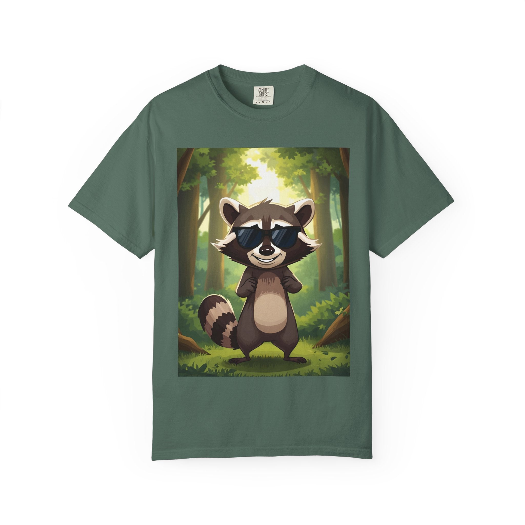 Whimsical Raccoon T-Shirt, Fun Nature Tee, Unisex Forest Shirt, Gift for Animal Lovers, Cute Wildlife Apparel