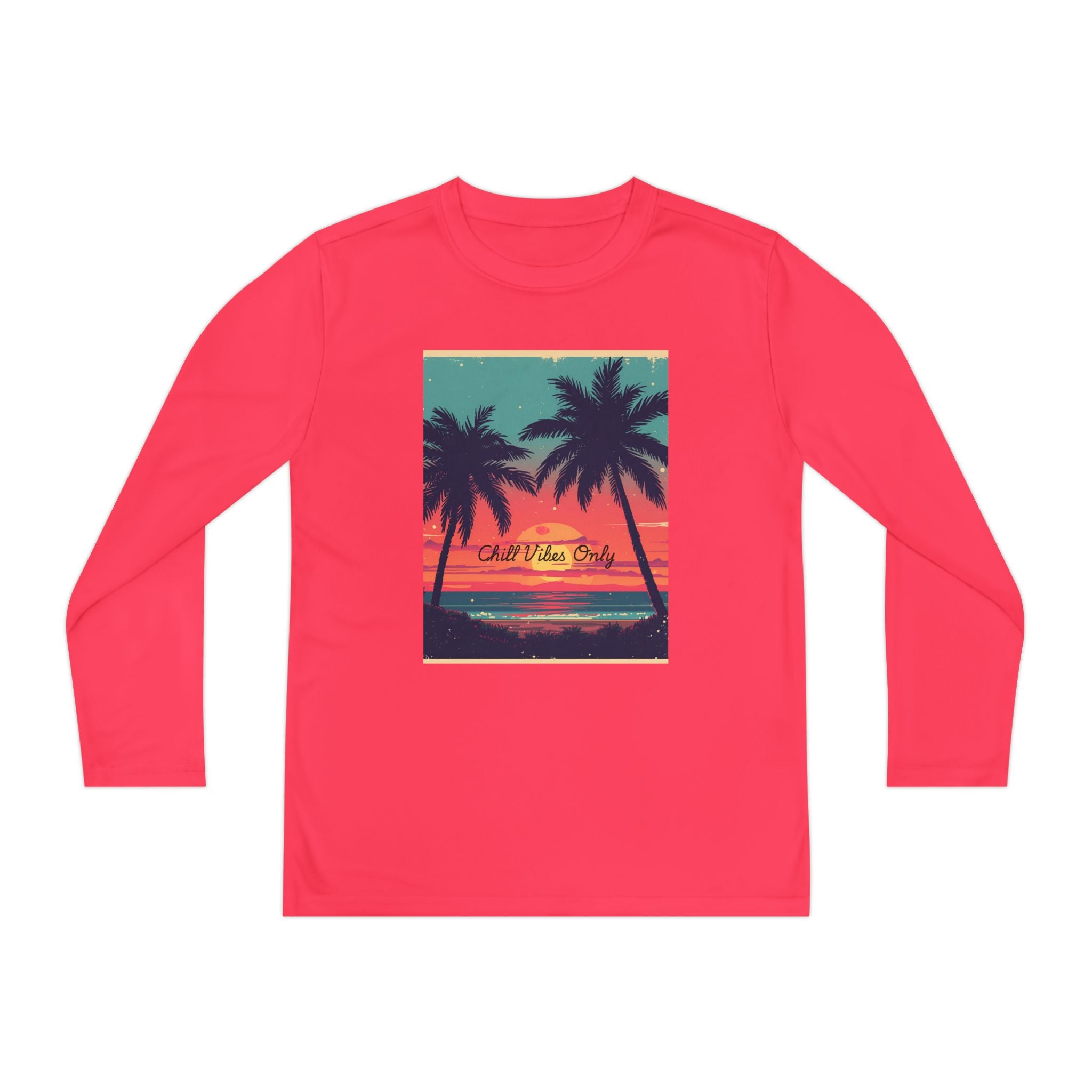 Tropical Sunset Youth Long Sleeve Competitor Tee