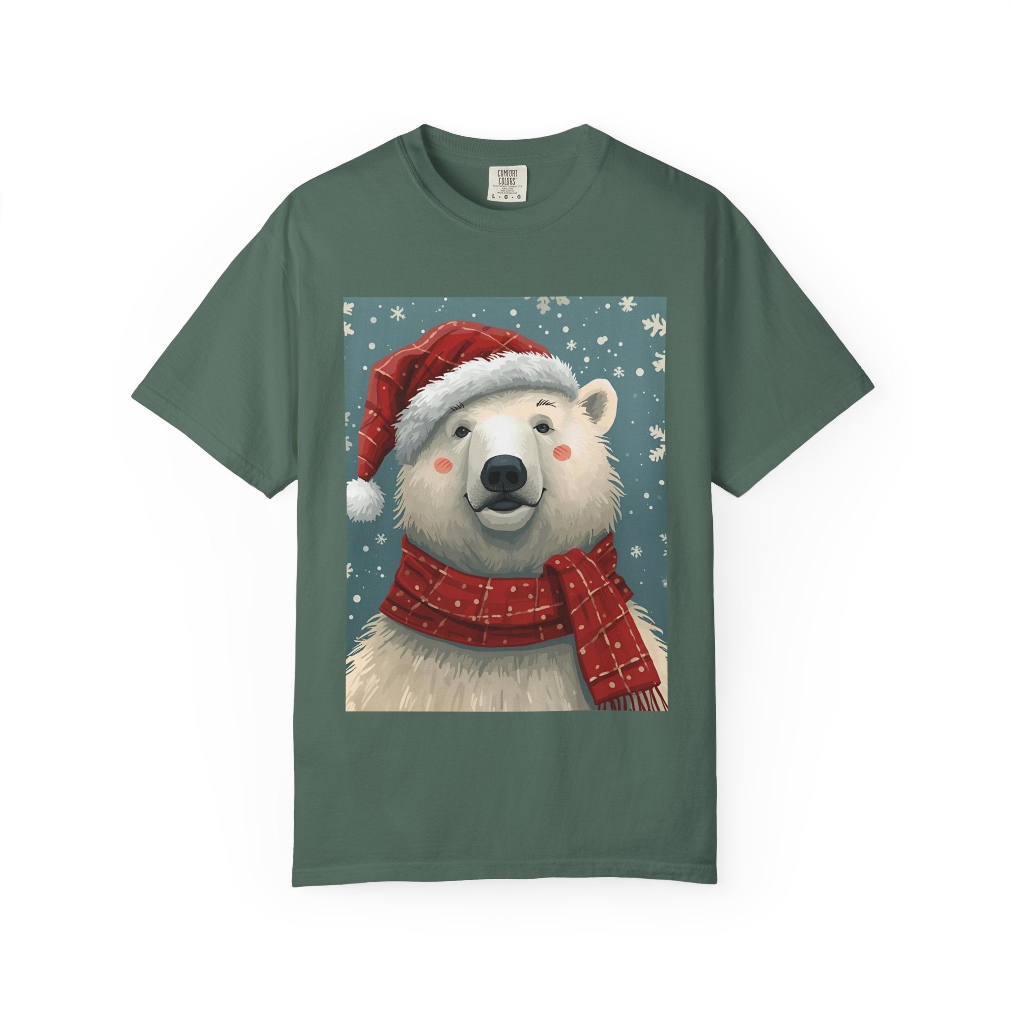 Cozy Christmas Polar Bear T-Shirt, Christmas Tee, Winter Apparel, Holiday Shirt, Gift Idea, Unisex Graphic Tee