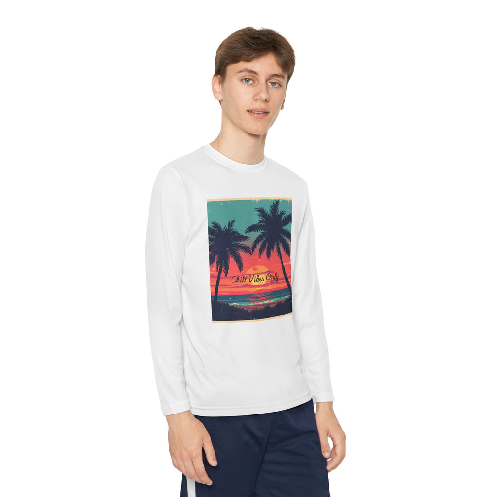 Tropical Sunset Youth Long Sleeve Competitor Tee