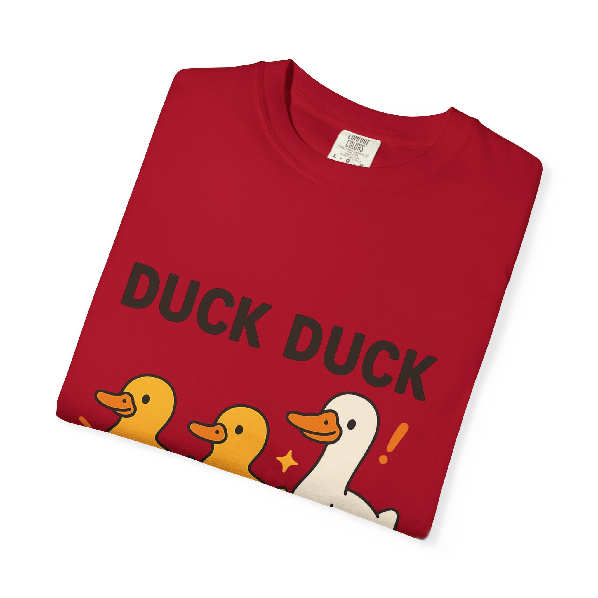 Duck Duck Goose Unisex T-Shirt, Funny Animal Shirt, Cute Gift for Kids, Family Game Night Tee, Everyday Casual Wear, Playful Graphic Top