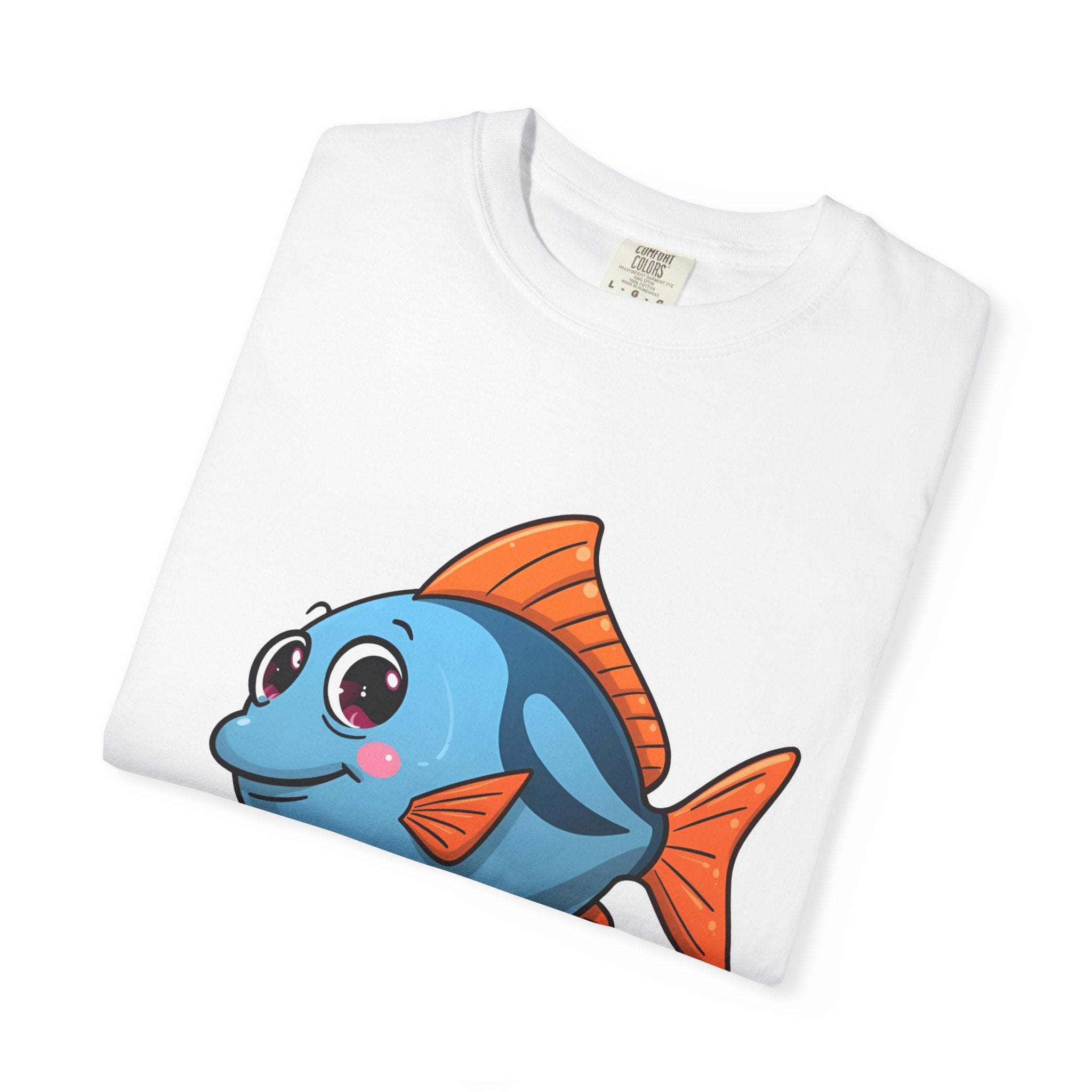 Here Fishy Fishy Fishy Unisex Garment-Dyed T-shirt