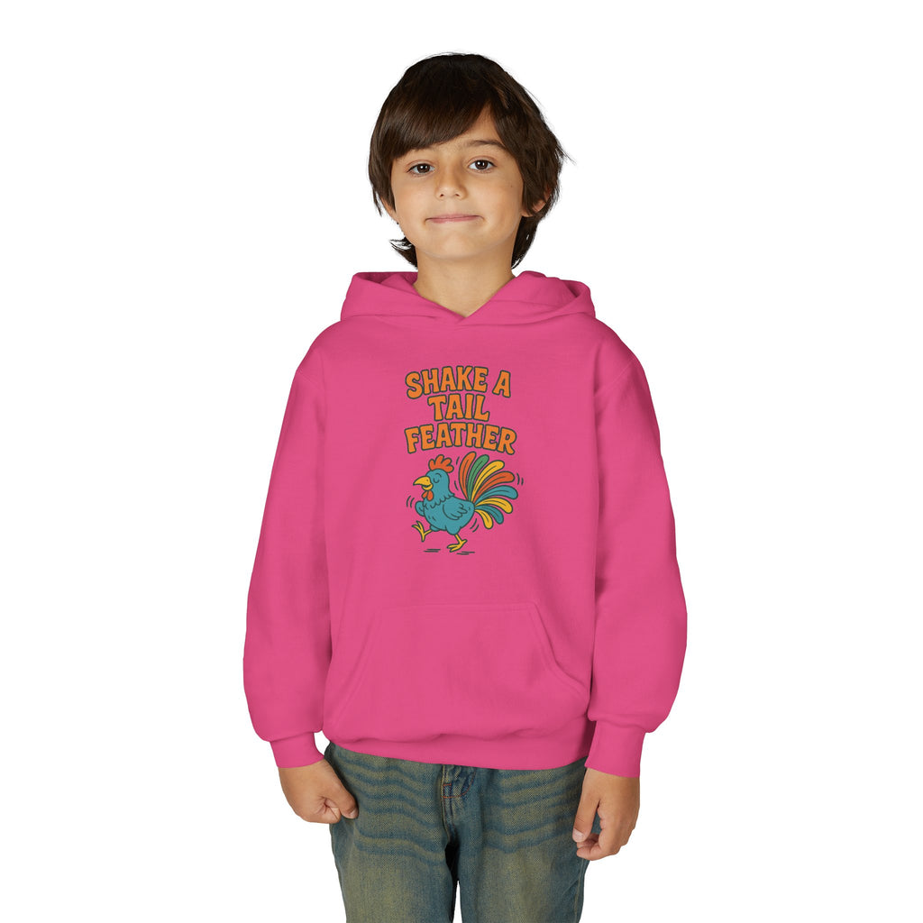 Shake A Tail Feather Youth Heavy Blend Hooded Sweatshirt