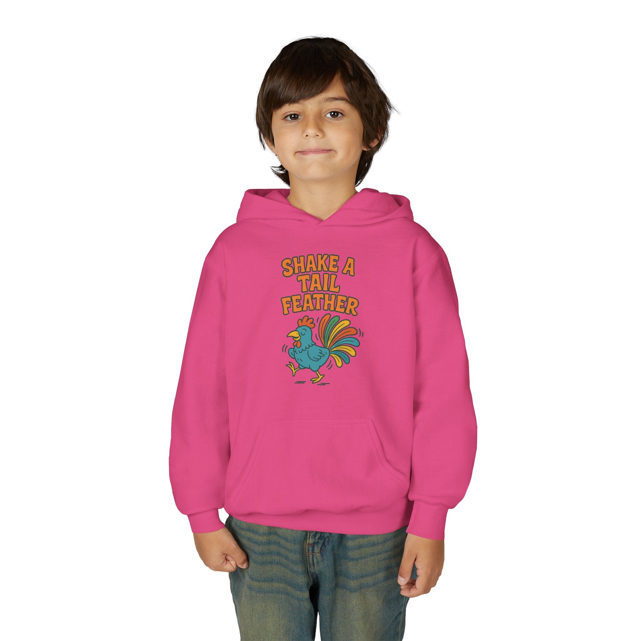 Shake A Tail Feather Youth Heavy Blend Hooded Sweatshirt