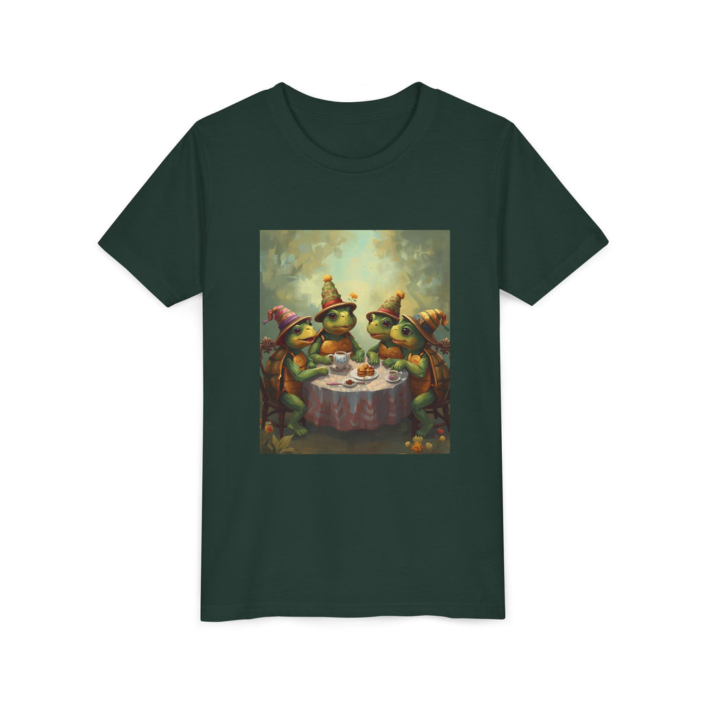 Whimsical Turtle Youth Short Sleeve Tee