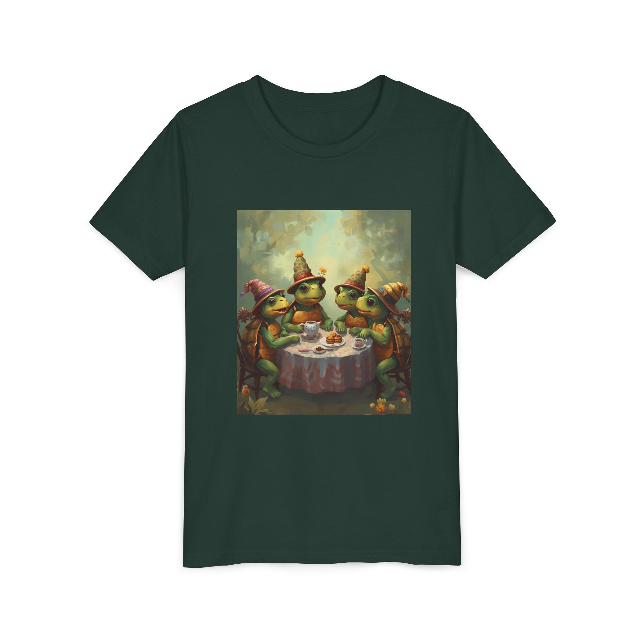 Whimsical Turtle Youth Short Sleeve Tee
