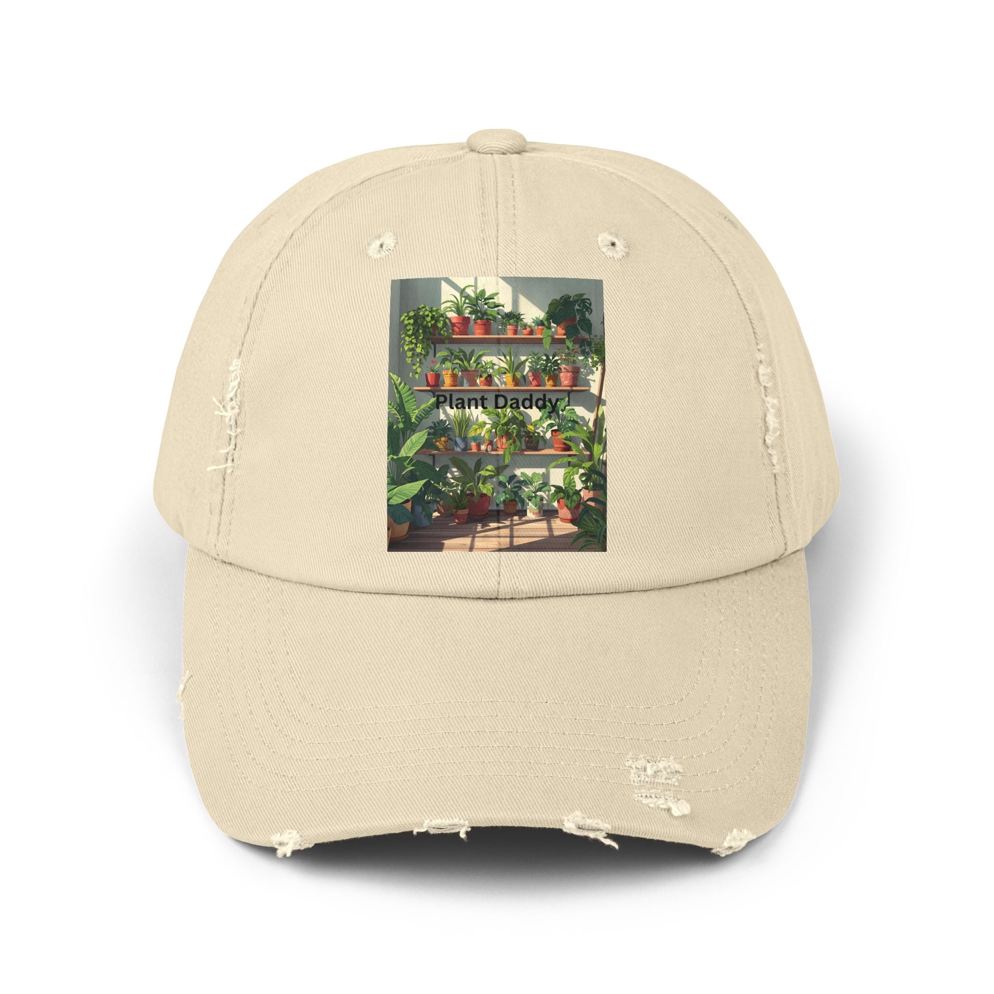 Plant Daddy Distressed Cap | Perfect Gift for Plant Lovers | Casual Style | Gardening Cap | Unisex Trendy Headwear