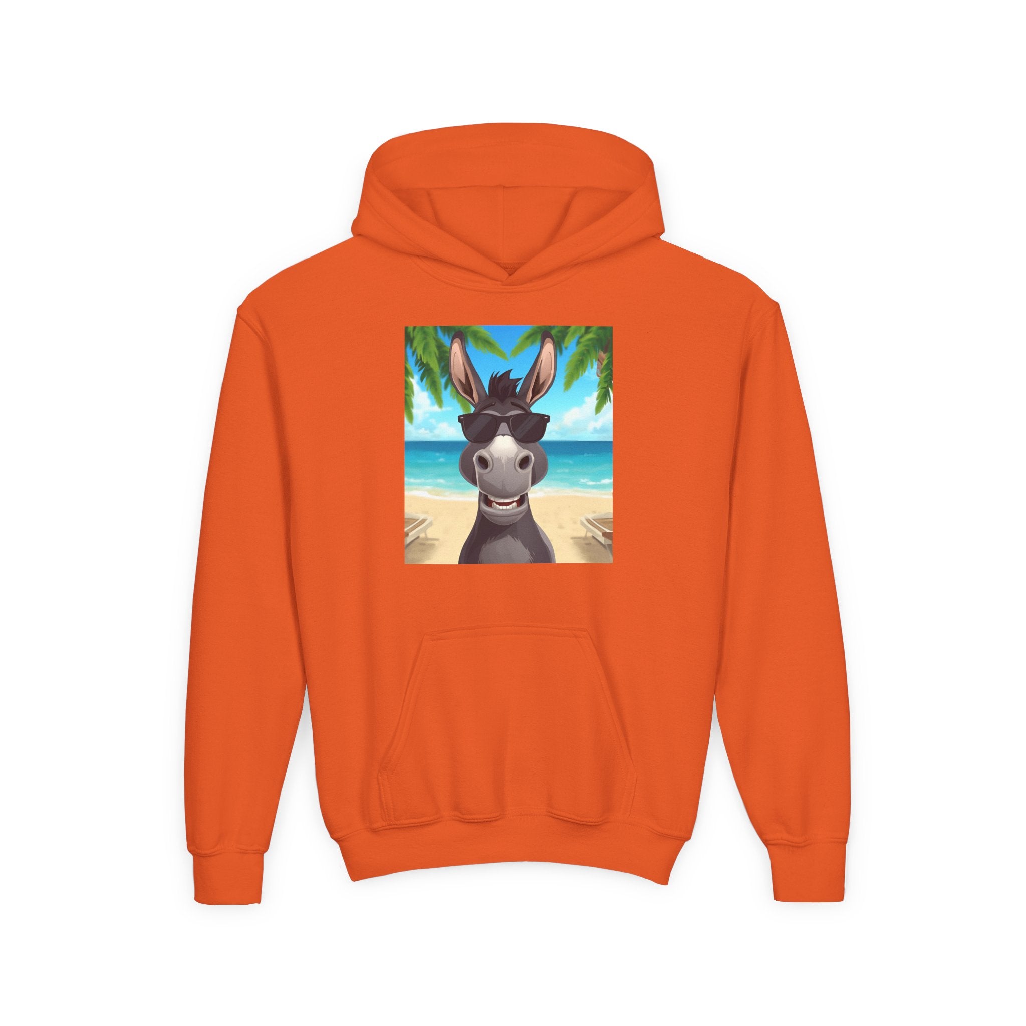 Donkey Beach Vibes Youth Heavy Blend Hooded Sweatshirt