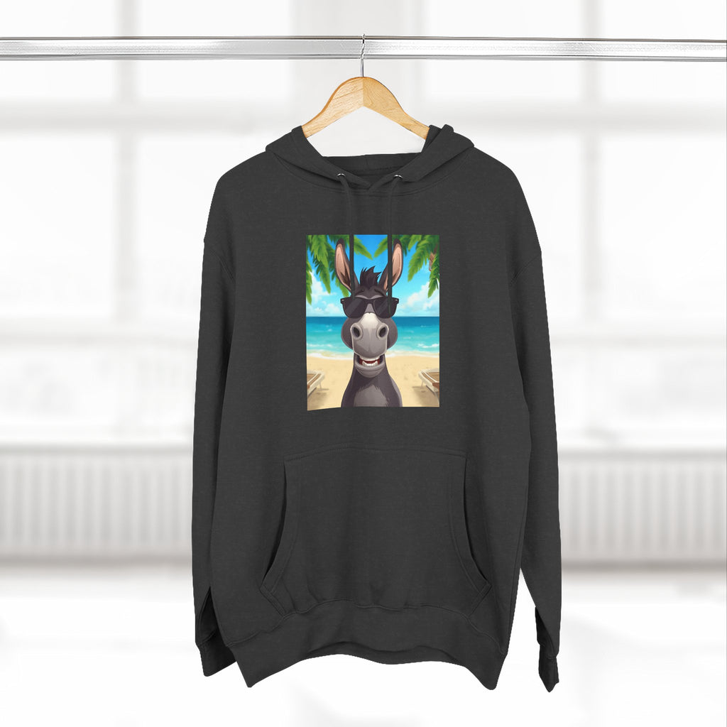 Donkey Beach Vibe Three-Panel Fleece Hoodie