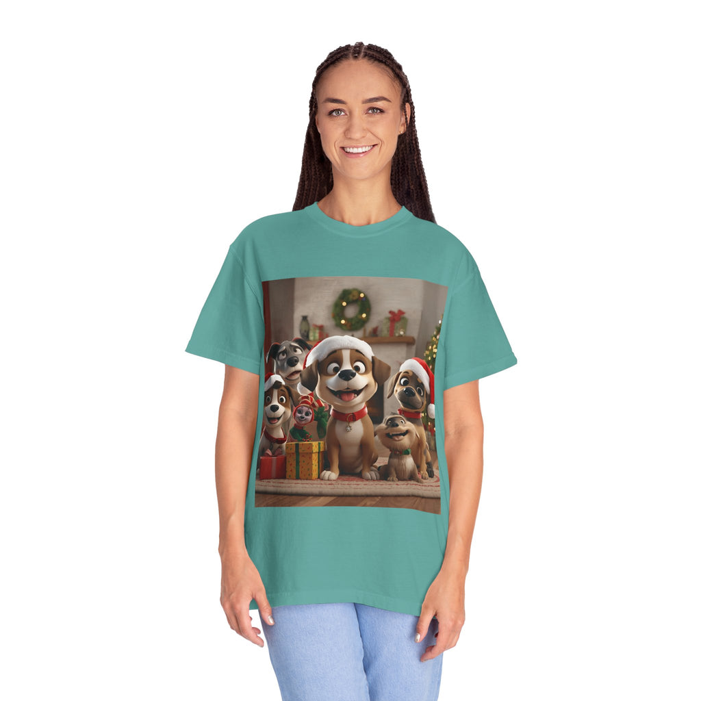 Cute Christmas Festive Dog Holiday T-Shirt | Pet Lover Gift, Christmas Shirt, Unisex Casual Tee, Cute Animal Apparel, Holiday Spirit Outfit