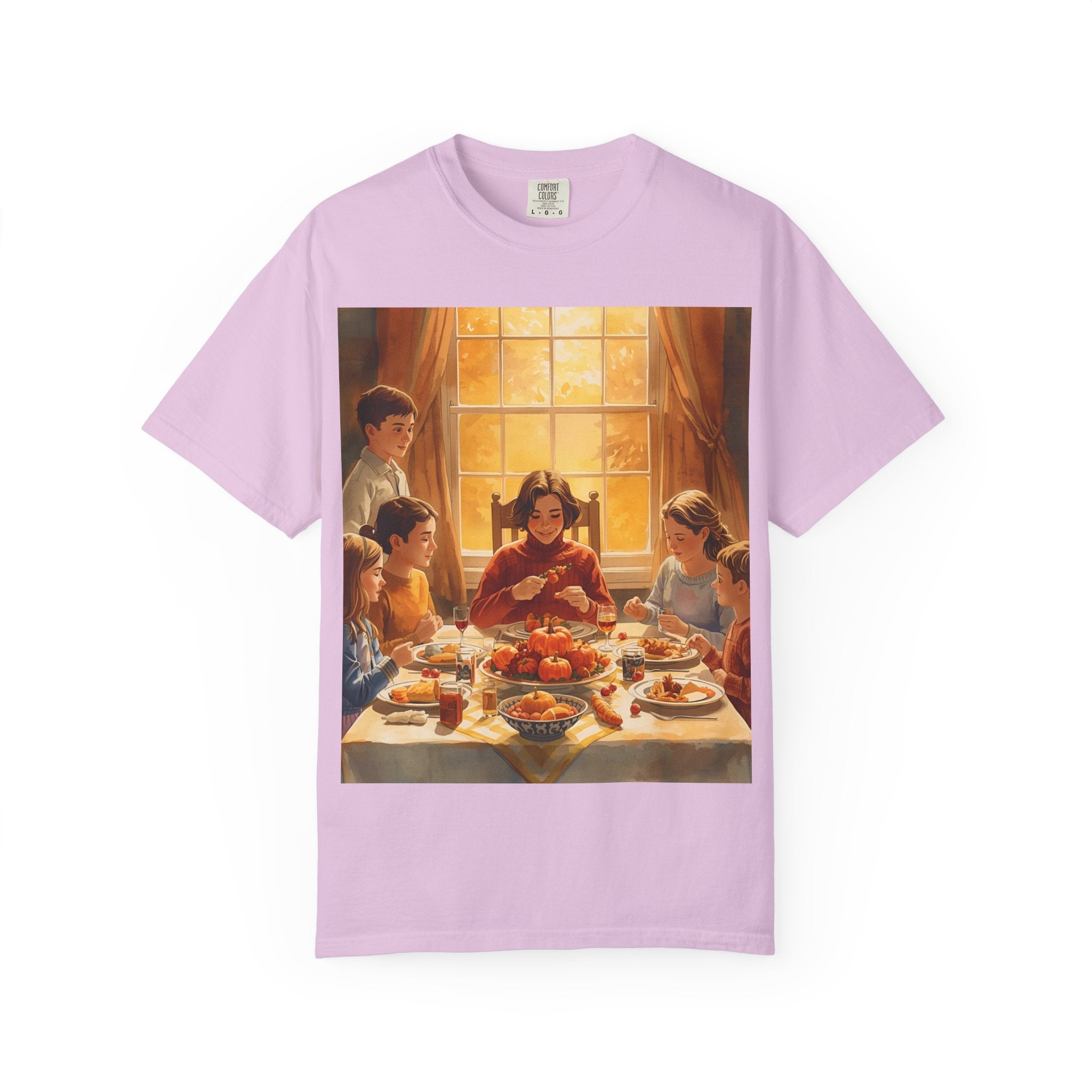 Thankful Family Dinner Unisex T-shirt, Family Gathering Shirt, Festive Apparel, Casual Wear, Fall Celebration Tee